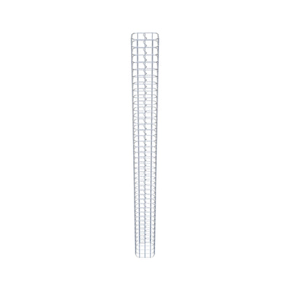 Colonne de gabion carrée galvanisée à chaud, 17 cm x 17 cm, hauteur 200 cm, MW 5 cm x 5 cm