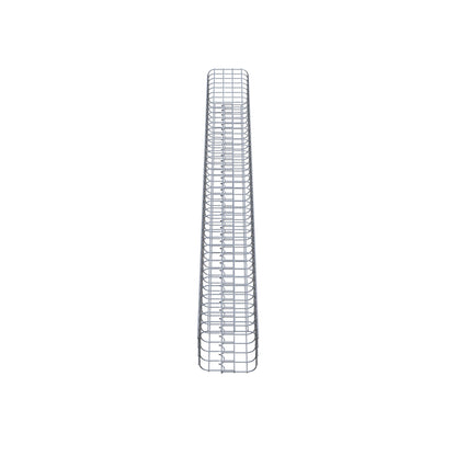 Colonne de gabion carrée galvanisée à chaud, 22 cm x 22 cm, 200 cm de hauteur, MW 5 cm x 5 cm