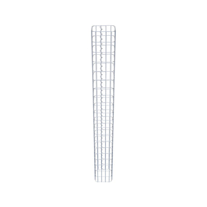 Colonne de gabion carrée galvanisée à chaud, 22 cm x 22 cm, hauteur 200 cm, MW 5 cm x 10 cm