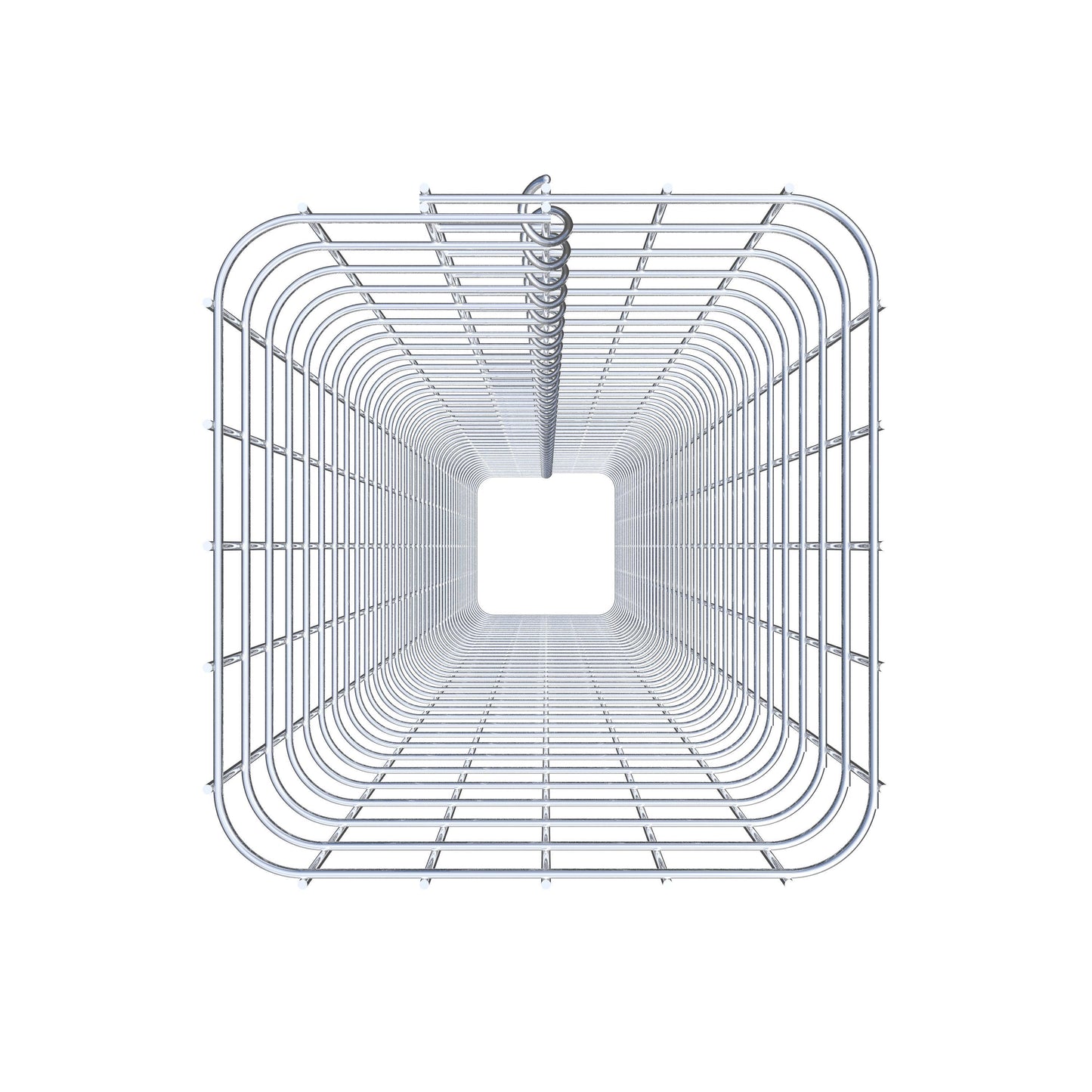 Columna rectangular de gaviones galvanizados en caliente, 27 cm x 27 cm, 200 cm de altura, MW 5 cm x 5 cm