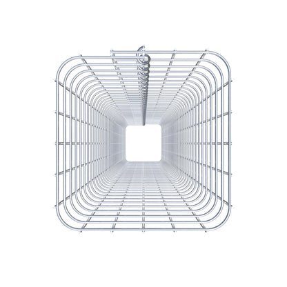 Columna rectangular de gaviones galvanizados en caliente, 27 cm x 27 cm, 200 cm de altura, MW 5 cm x 5 cm