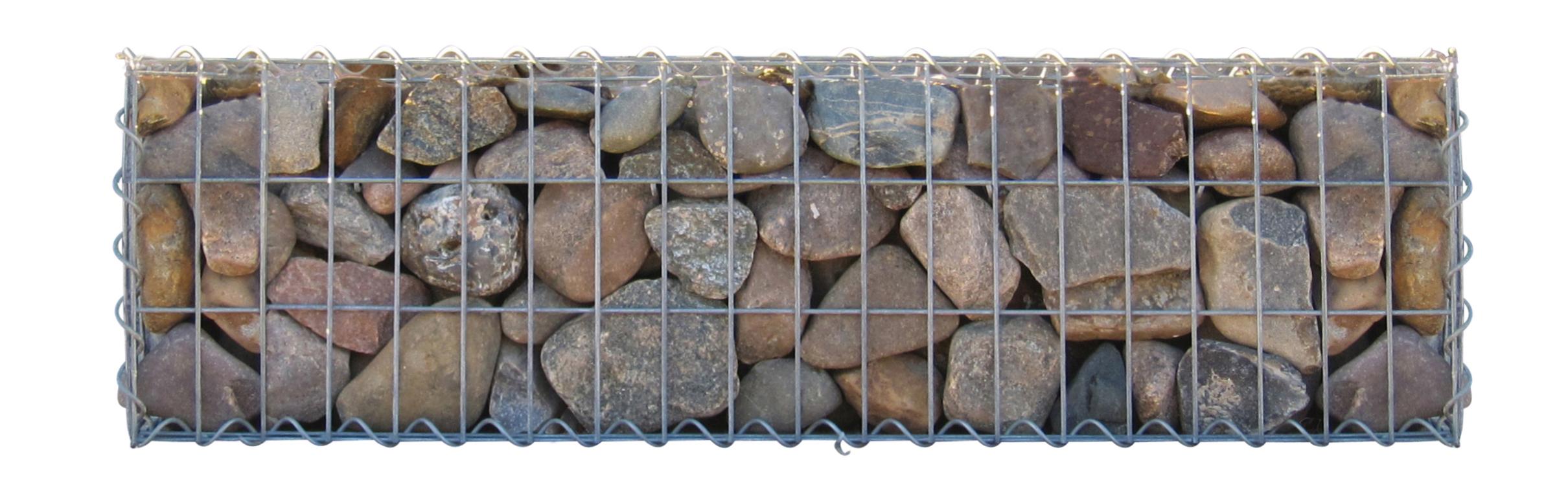 Gabion 100 cm x 30 cm x 30 cm (L x H x P), maille 5 cm x 10 cm, spirale