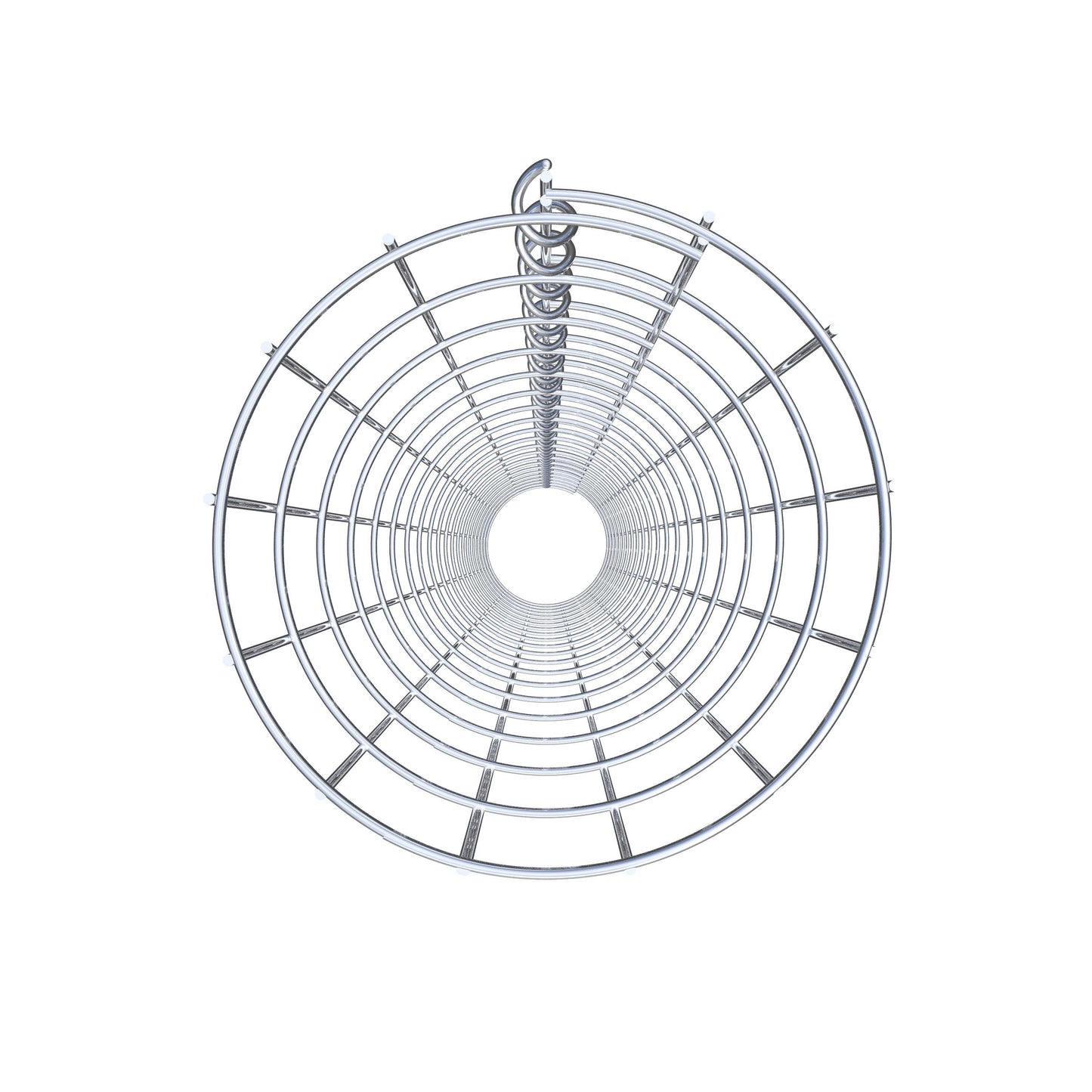 Colonne de gabion ronde galvanisée à chaud, 22 cm de diamètre, 200 cm de hauteur, MW 5 cm x 10 cm