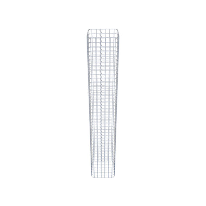 Colonne de gabion carrée galvanisée à chaud, 32 cm x 32 cm, 200 cm de hauteur, MW 5 cm x 5 cm