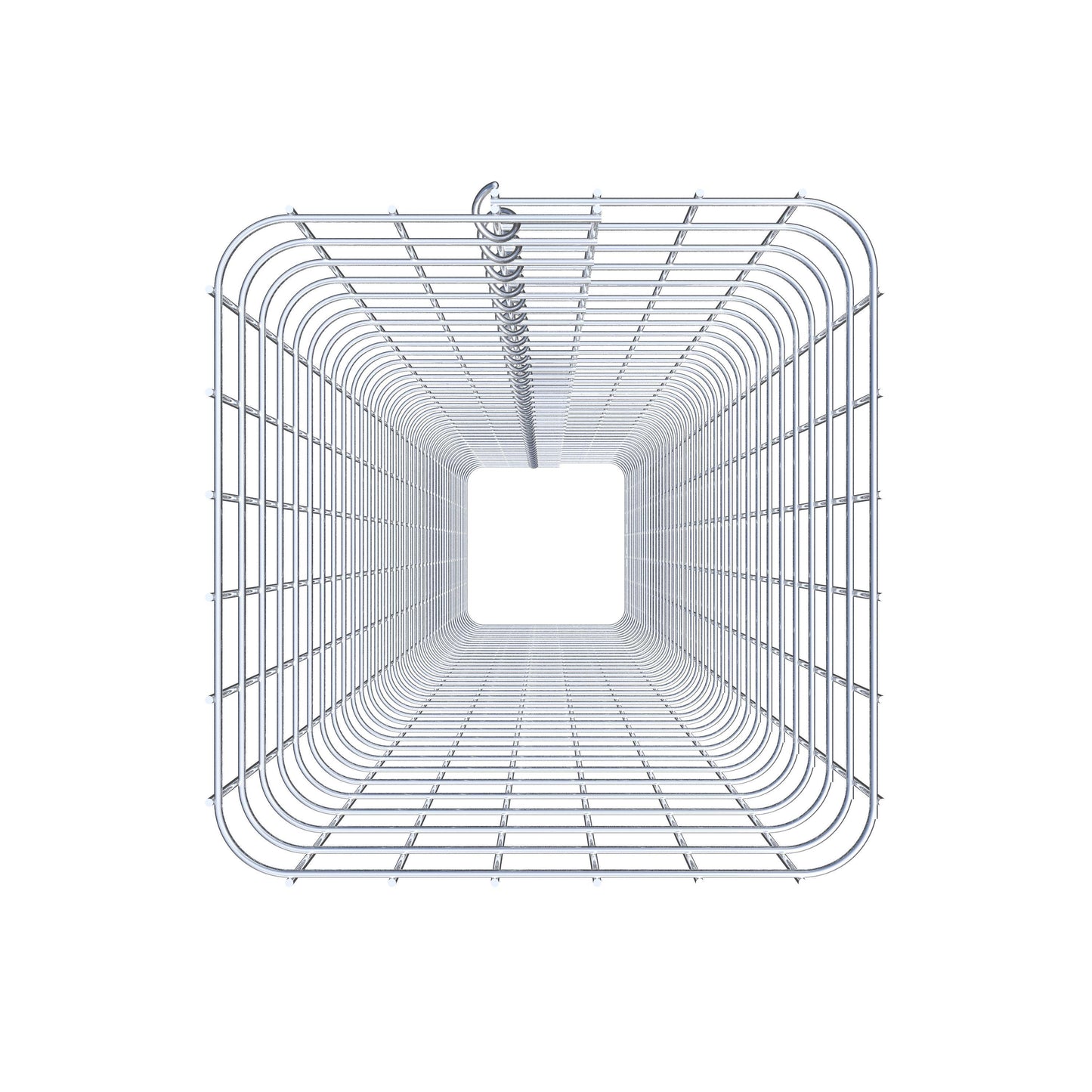 Colonne de gabion carrée galvanisée à chaud, 32 cm x 32 cm, 200 cm de hauteur, MW 5 cm x 5 cm