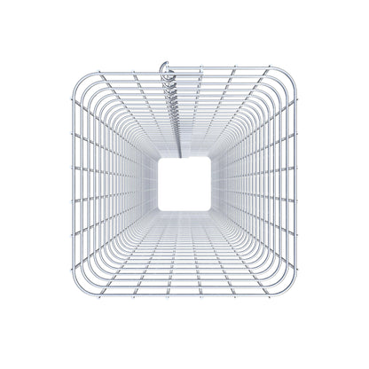 Colonne de gabion carrée galvanisée à chaud, 32 cm x 32 cm, 200 cm de hauteur, MW 5 cm x 5 cm