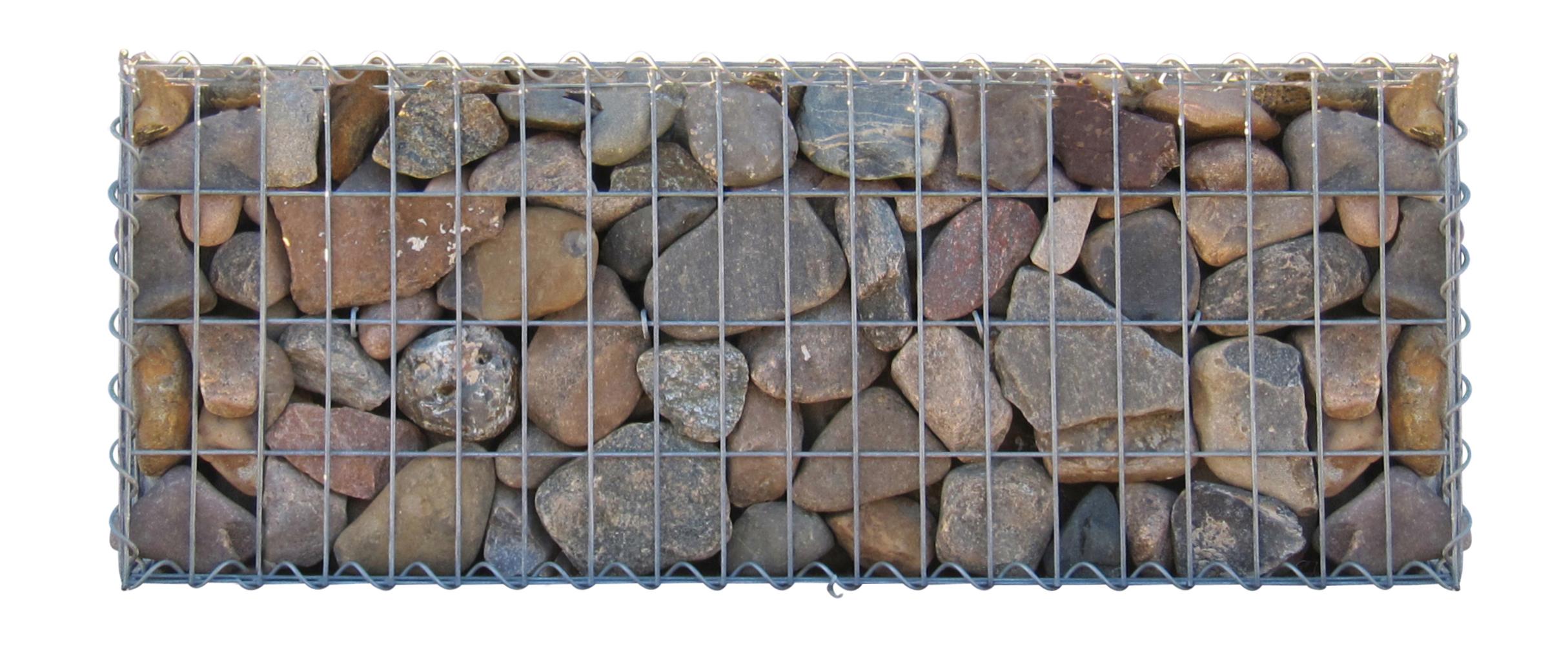 Gabion 100 cm x 40 cm x 30 cm (L x H x P), maille 5 cm x 10 cm, spirale