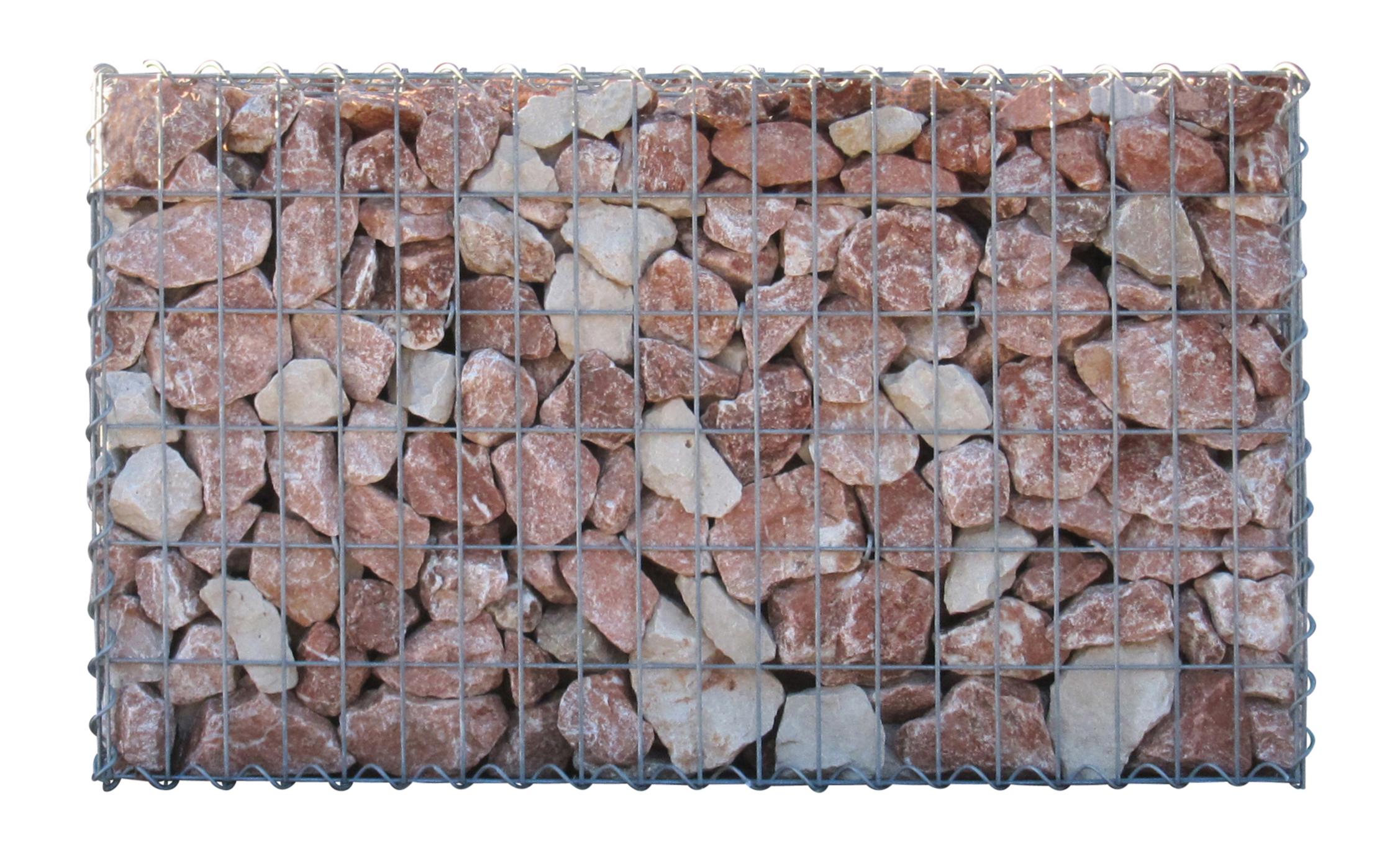 Gabião 100 cm x 60 cm x 30 cm (C x A x P), malhagem 5 cm x 10 cm, espiral