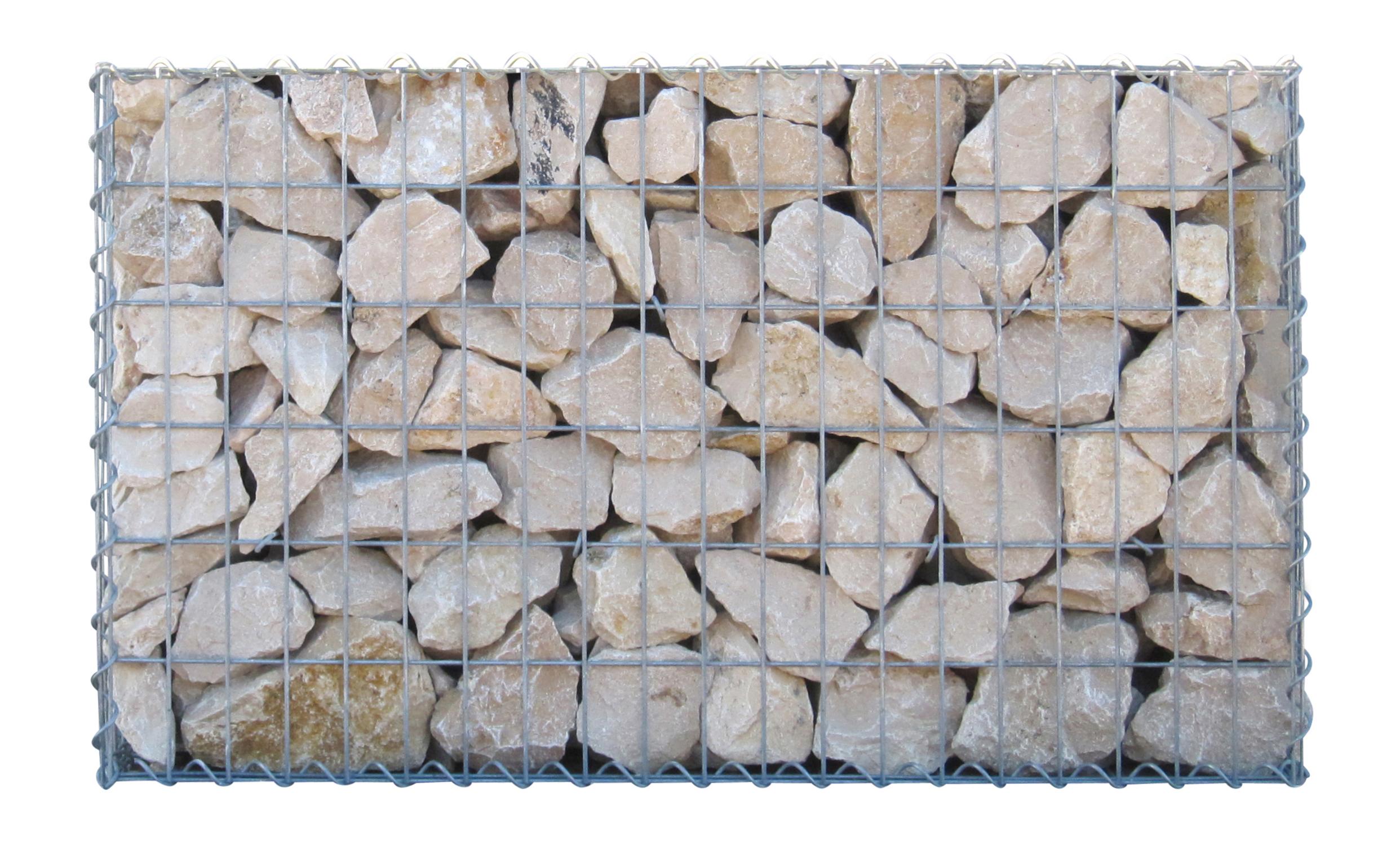 Gabião 100 cm x 60 cm x 30 cm (C x A x P), malhagem 5 cm x 10 cm, espiral