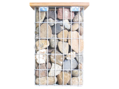 Tabouret galvanisé à chaud MW 5 x 10 cm, TEAK