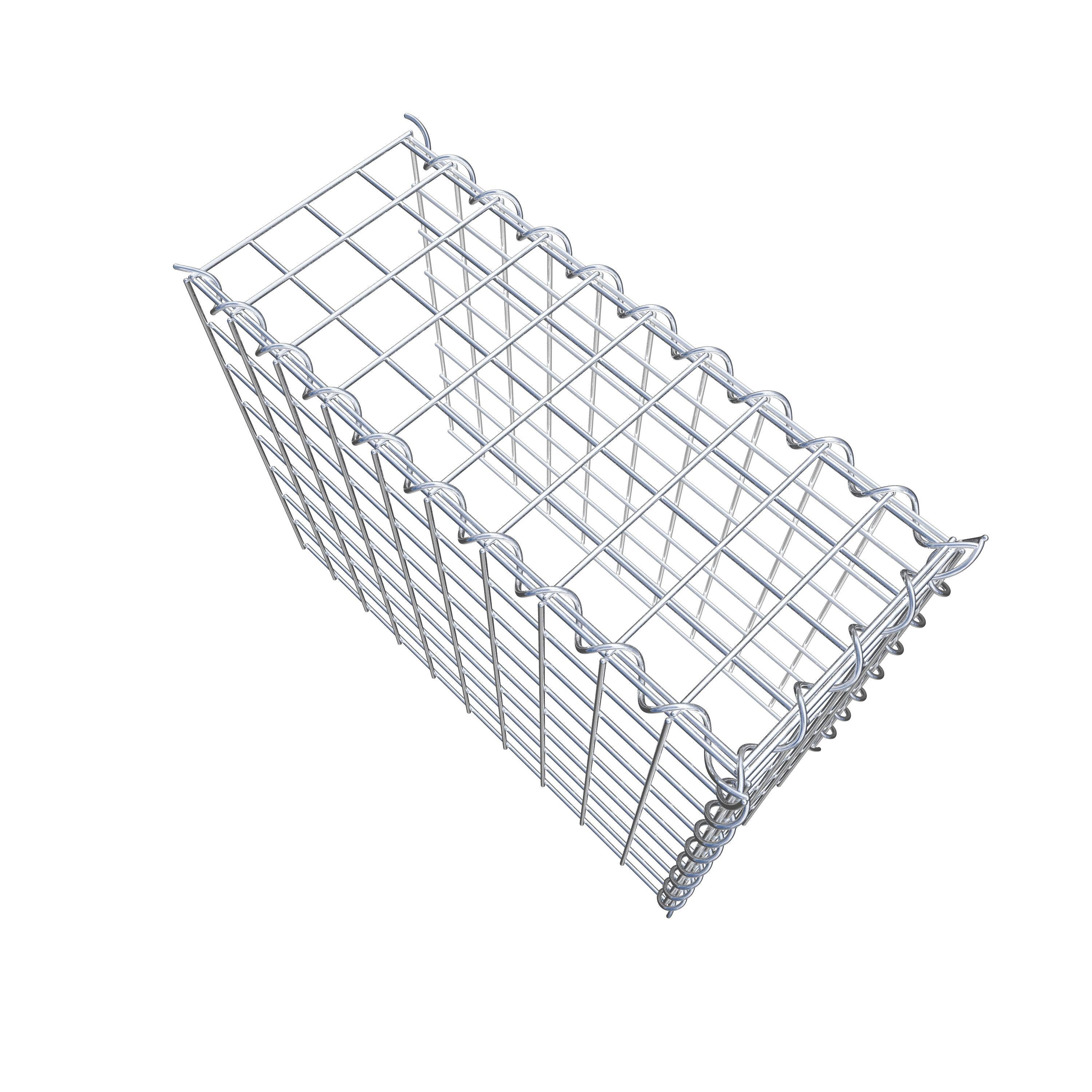 Gabion sur toile type 4 50 cm x 40 cm x 20 cm (L x H x P), maille 5 cm x 5 cm, spirale