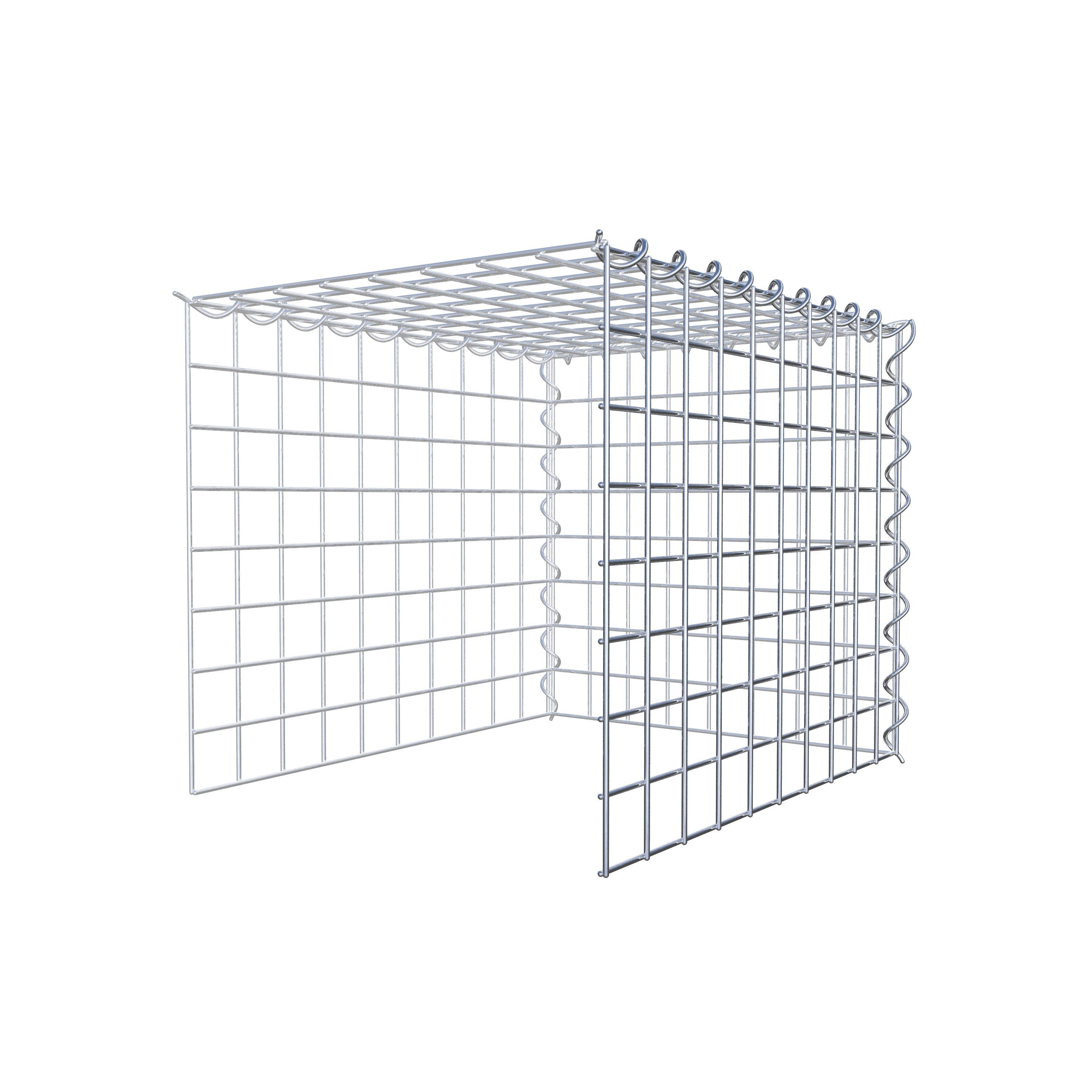 Gabion sur toile type 4 50 cm x 40 cm x 40 cm (L x H x P), maille 5 cm x 5 cm, spirale