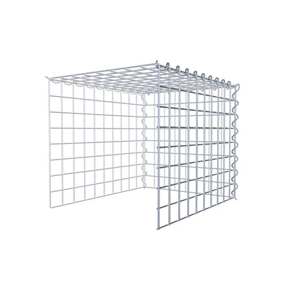 Grown-on gabion type 4 50 cm x 40 cm x 40 cm (L x H x D), mesh size 5 cm x 5 cm, spiral