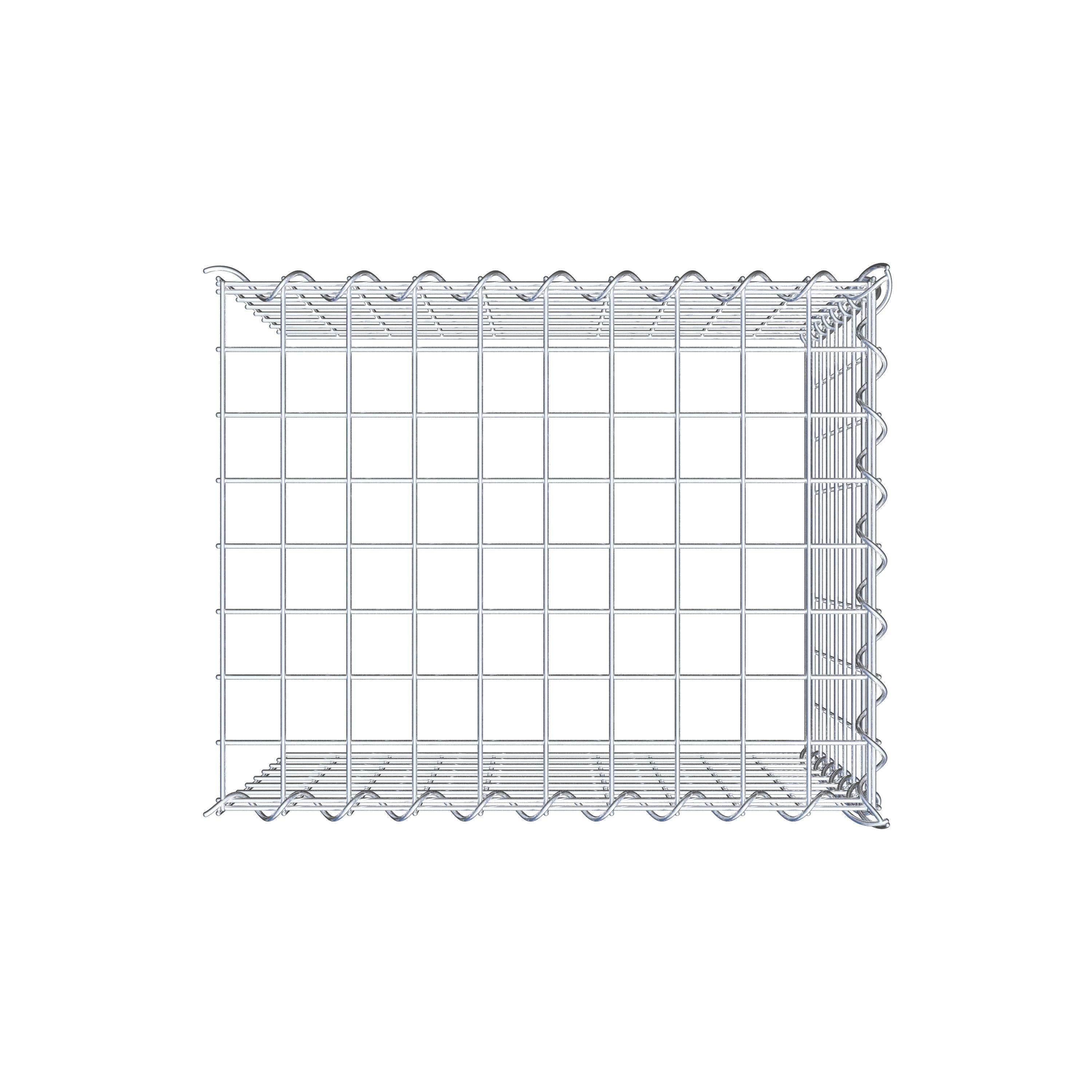 Gabion sur toile type 4 50 cm x 40 cm x 40 cm (L x H x P), maille 5 cm x 5 cm, spirale