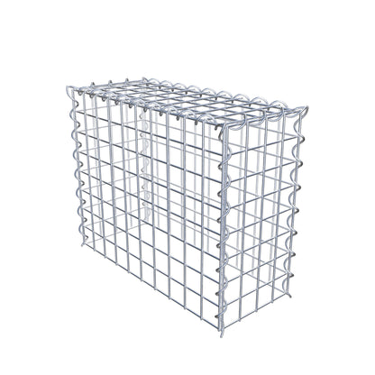Opvokset gabion type 3 50 cm x 40 cm x 20 cm (L x H x D), maskestørrelse 5 cm x 5 cm, spiral