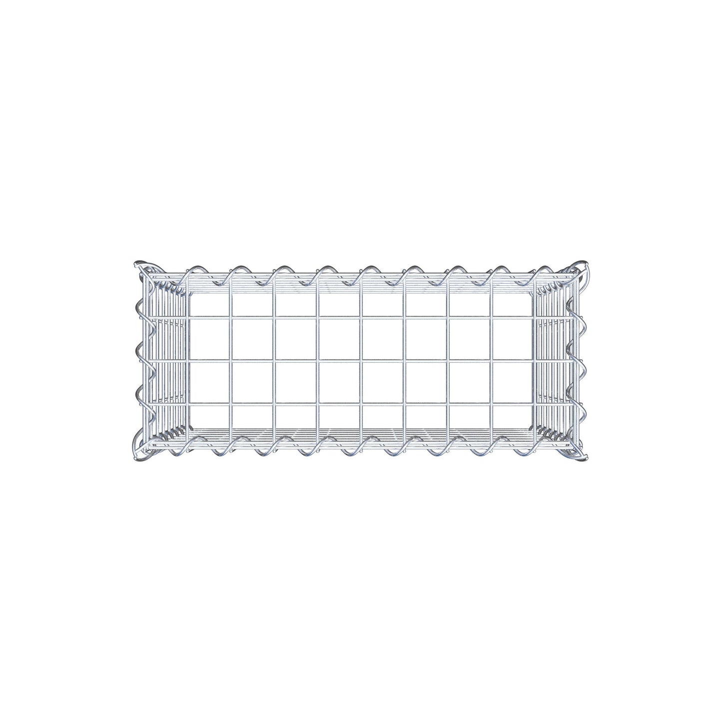 Opvokset gabion type 3 50 cm x 40 cm x 20 cm (L x H x D), maskestørrelse 5 cm x 5 cm, spiral