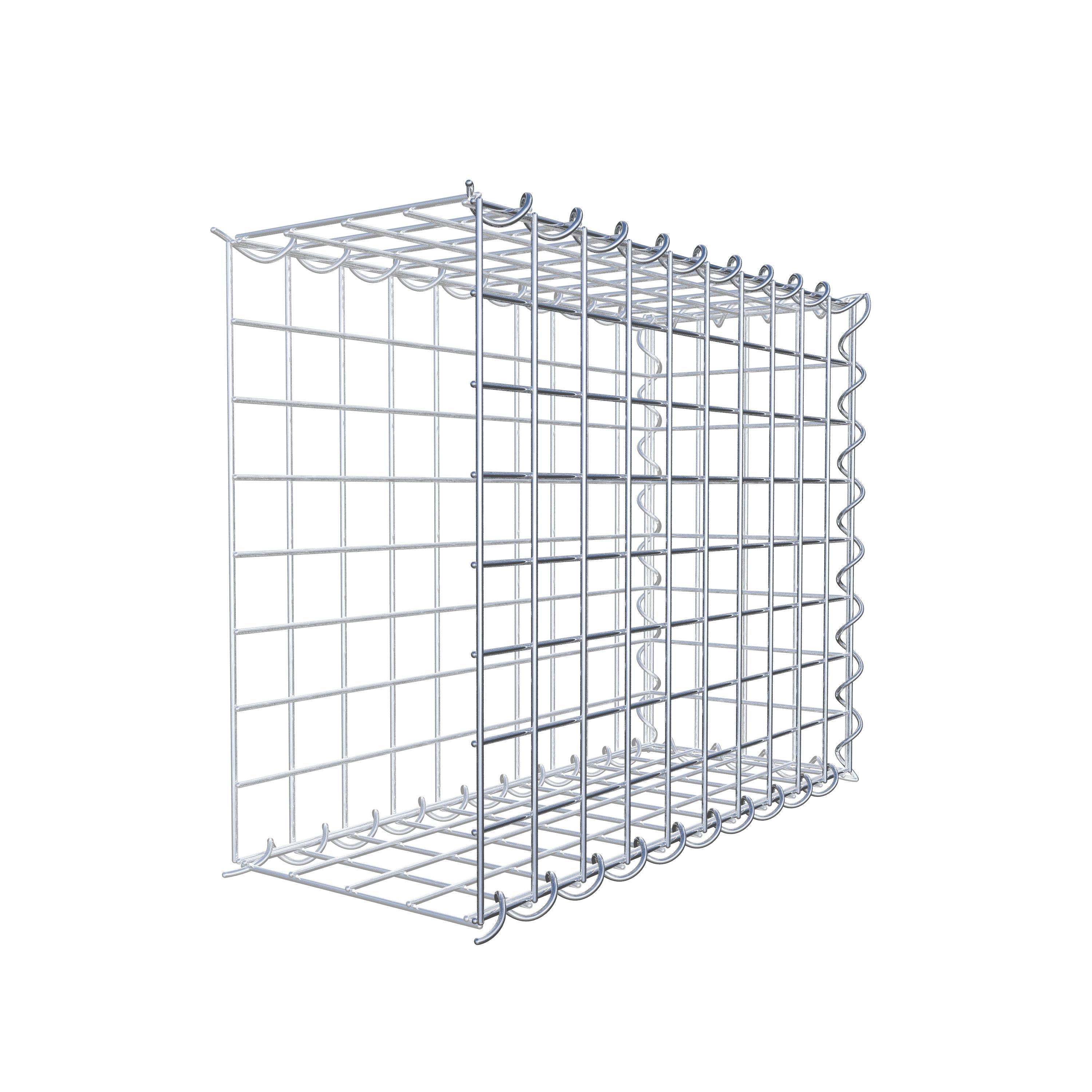 Gabion sur toile type 2 50 cm x 40 cm x 20 cm (L x H x P), maille 5 cm x 5 cm, spirale