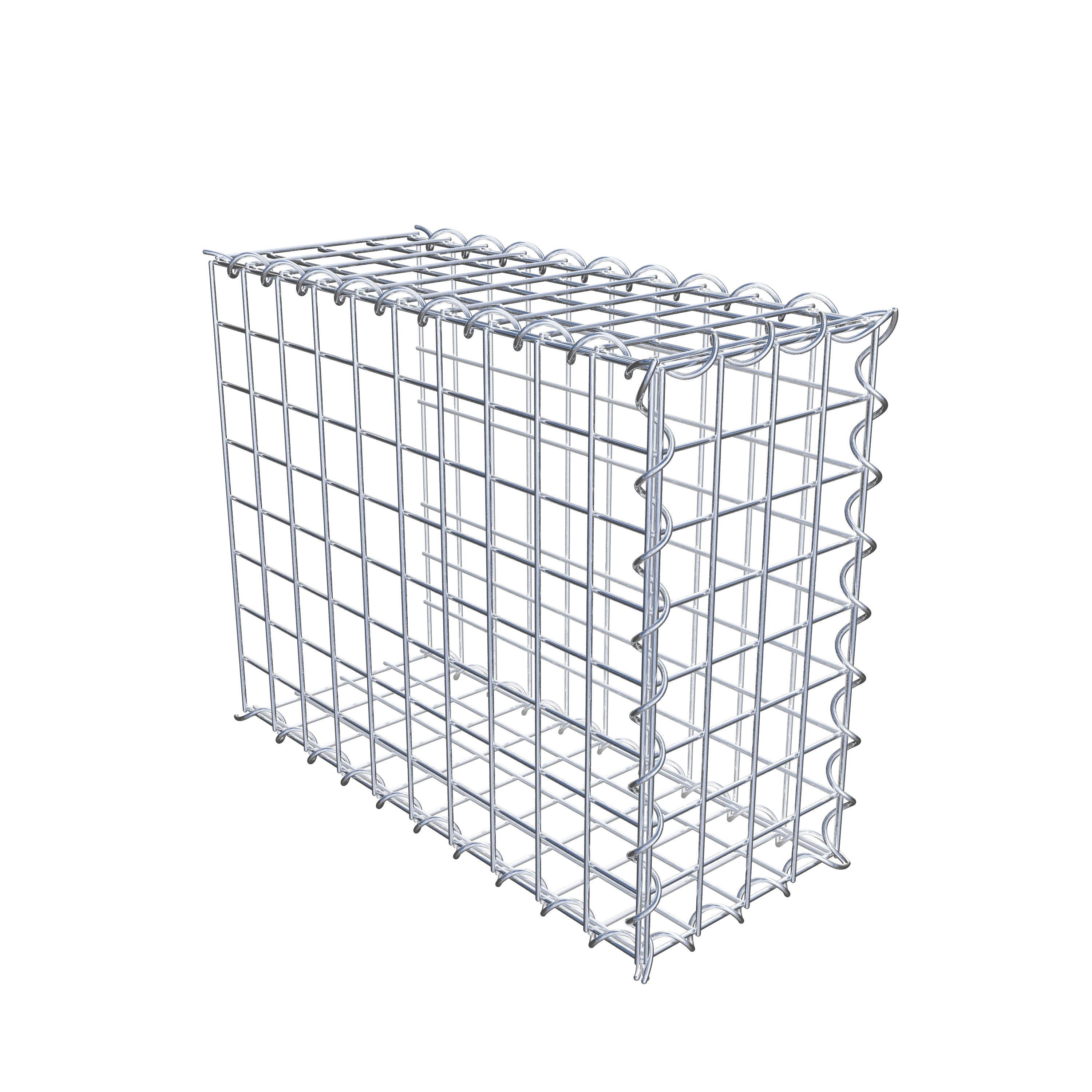 Gabion sur toile type 2 50 cm x 40 cm x 20 cm (L x H x P), maille 5 cm x 5 cm, spirale