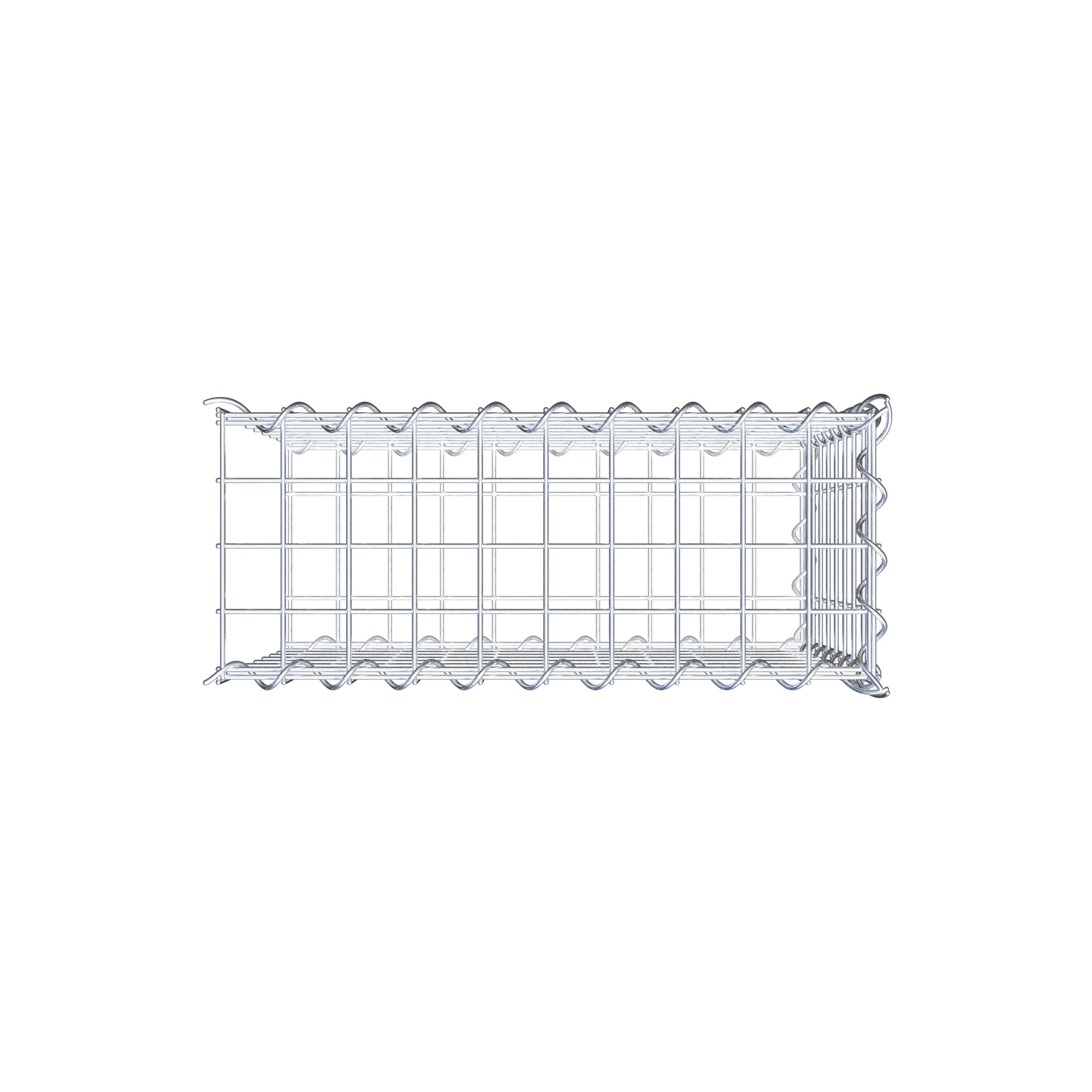 Gabion sur toile type 2 50 cm x 40 cm x 20 cm (L x H x P), maille 5 cm x 5 cm, spirale