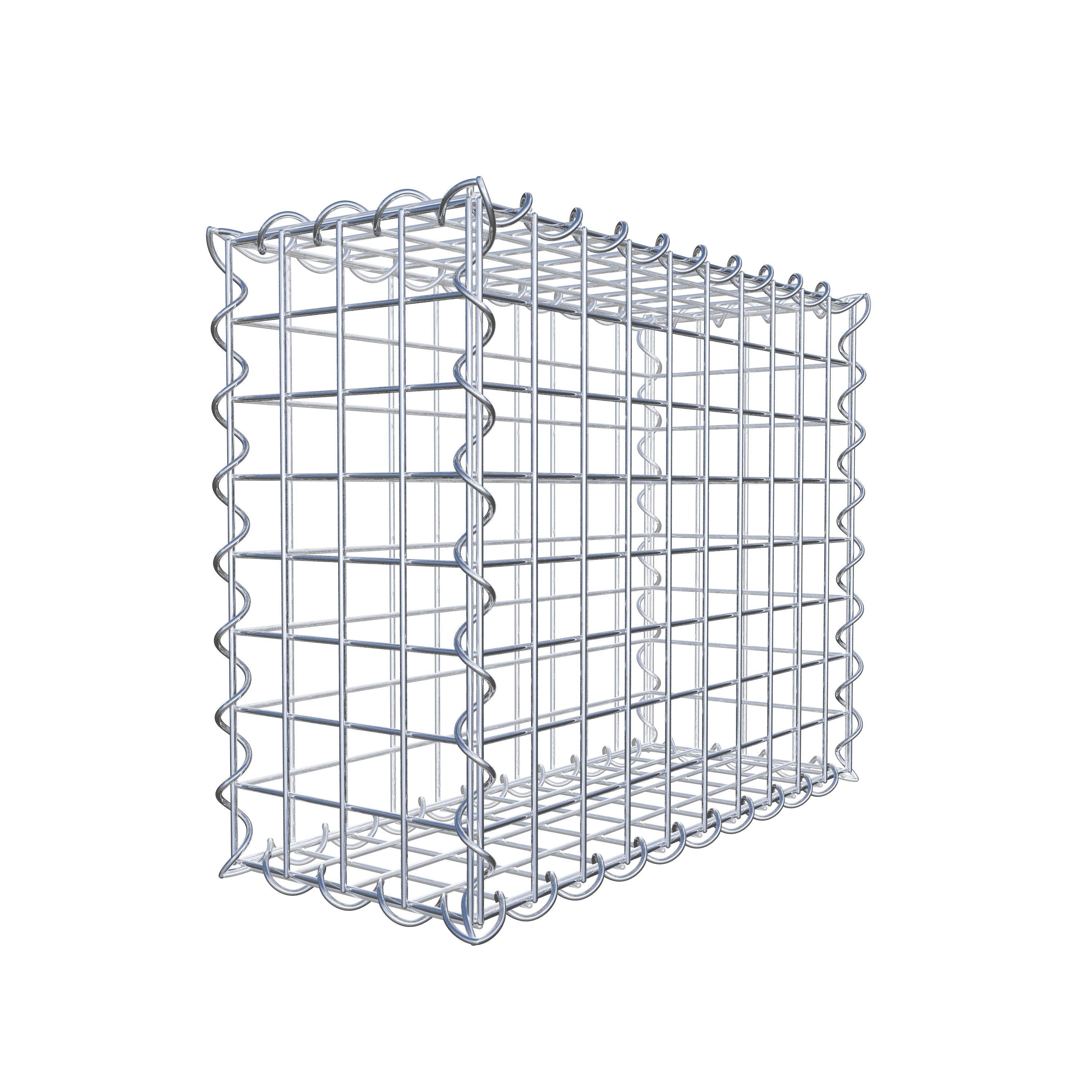 Gabion 50 cm x 40 cm x 20 cm (L x H x P), maille 5 cm x 5 cm, spirale