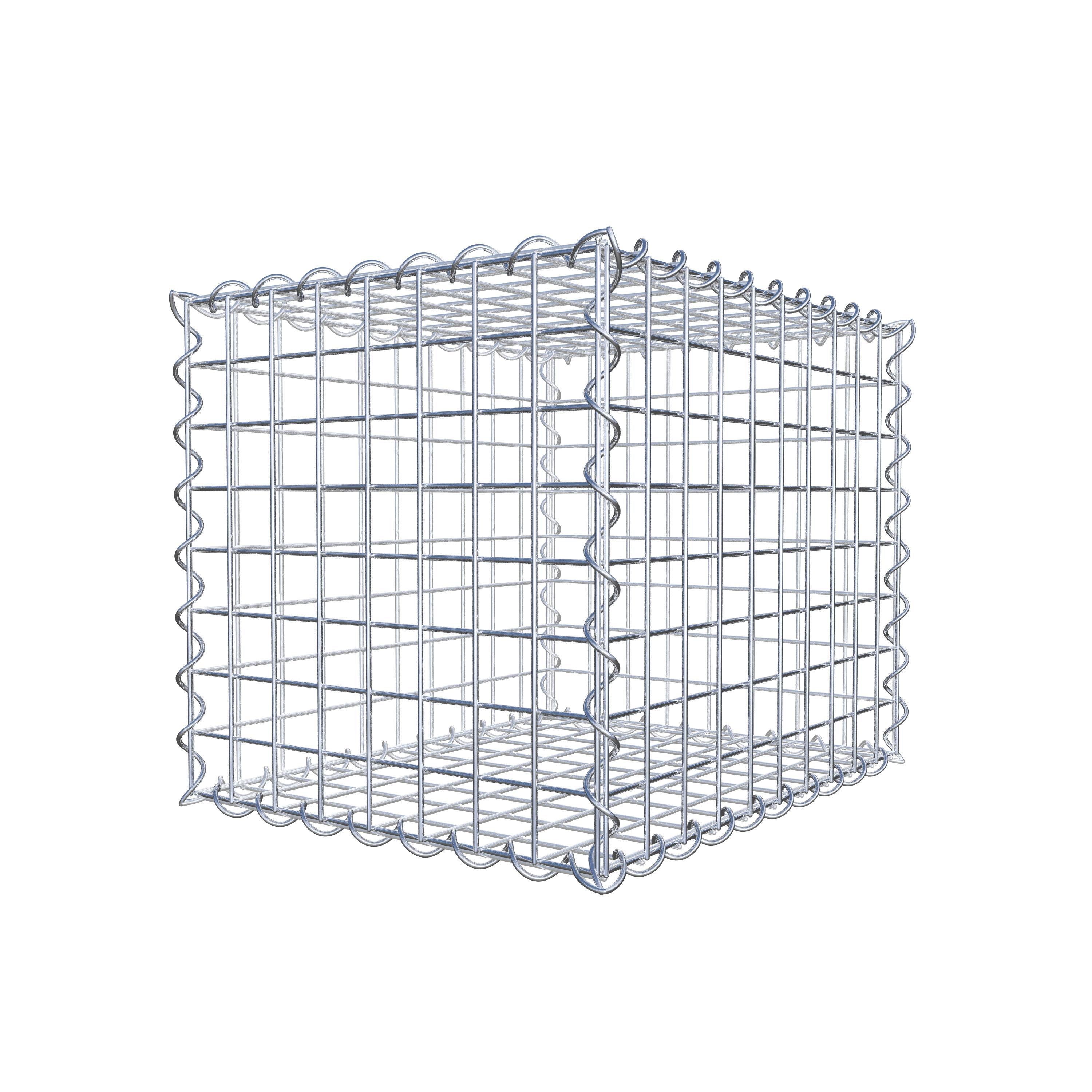 Gabion 50 cm x 40 cm x 40 cm (L x H x P), maille 5 cm x 5 cm, spirale