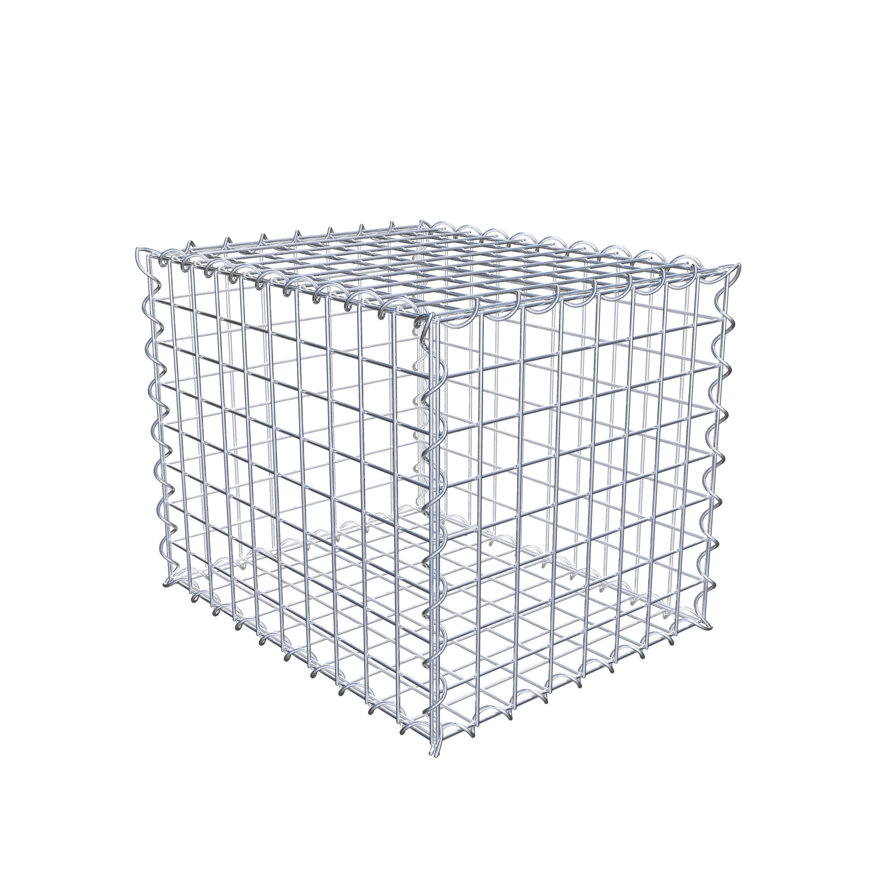 Gabion 50 cm x 40 cm x 40 cm (L x H x P), maille 5 cm x 5 cm, spirale