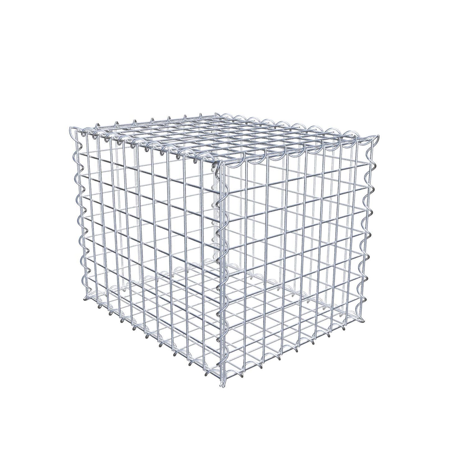 Gabion 50 cm x 40 cm x 40 cm (L x H x P), mailles 5 cm x 5 cm, spirale