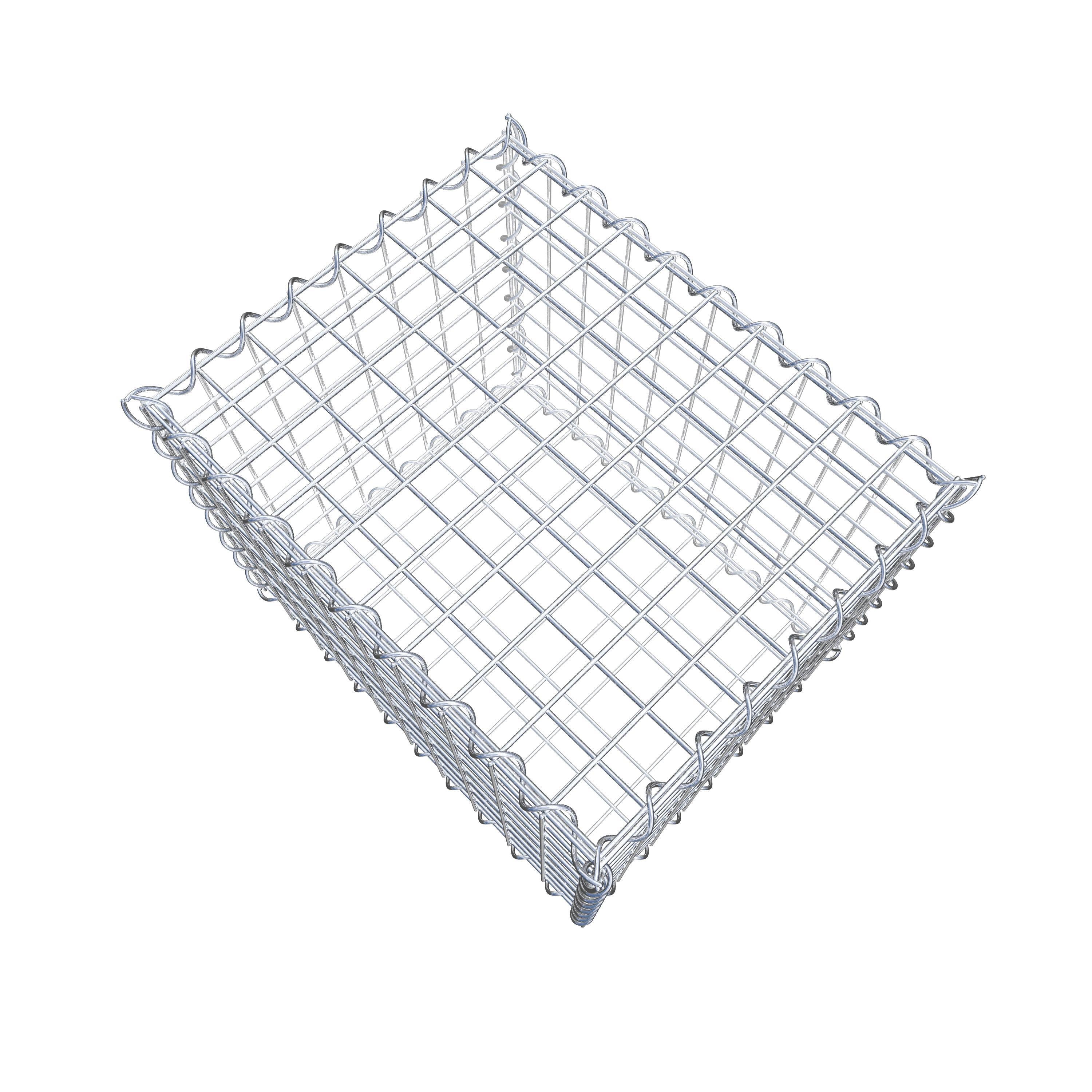 Gabion 50 cm x 40 cm x 40 cm (L x H x P), maille 5 cm x 5 cm, spirale