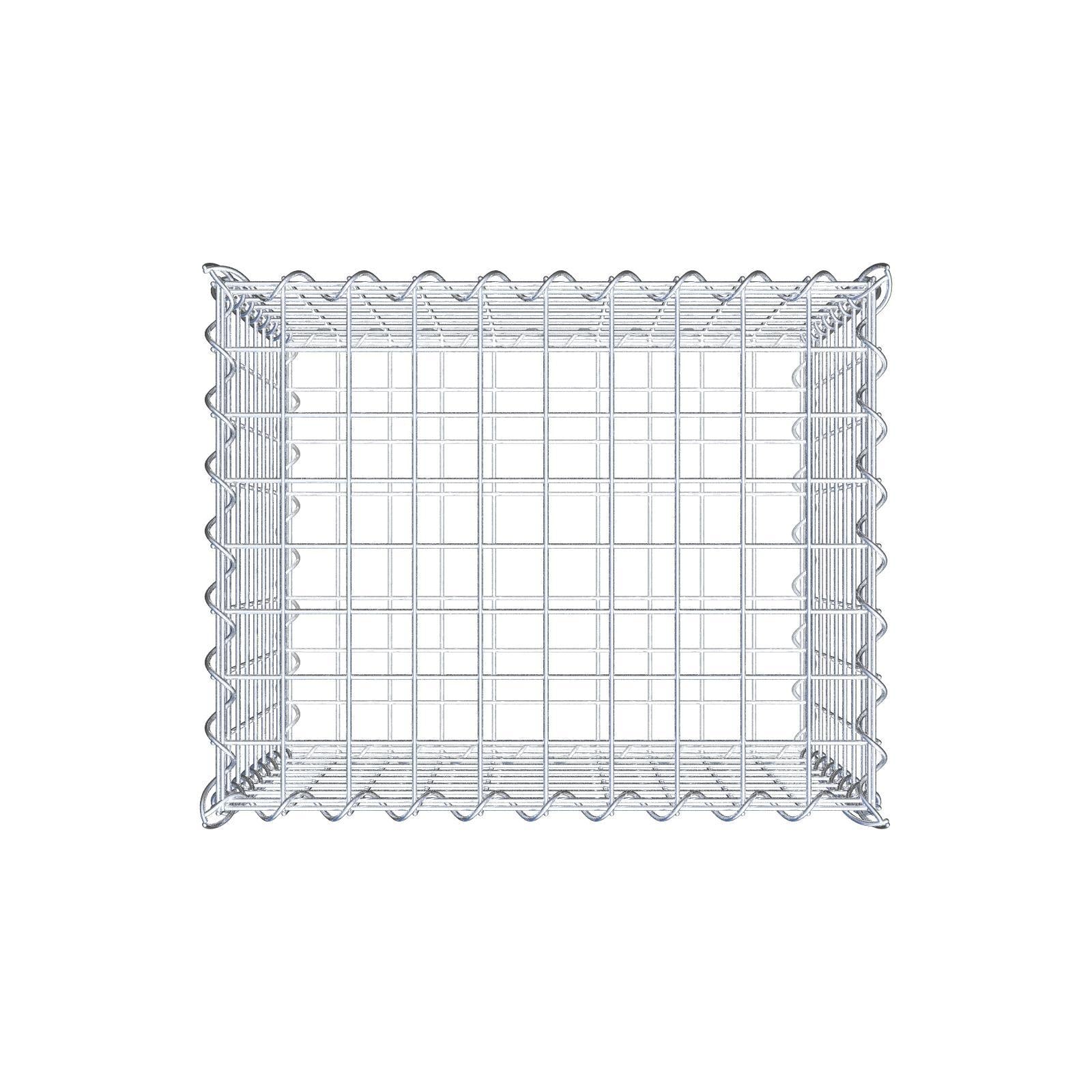 Gabione 50 cm x 40 cm x 40 cm (L x H x T), Maschenweite 5 cm x 5 cm, Spirale
