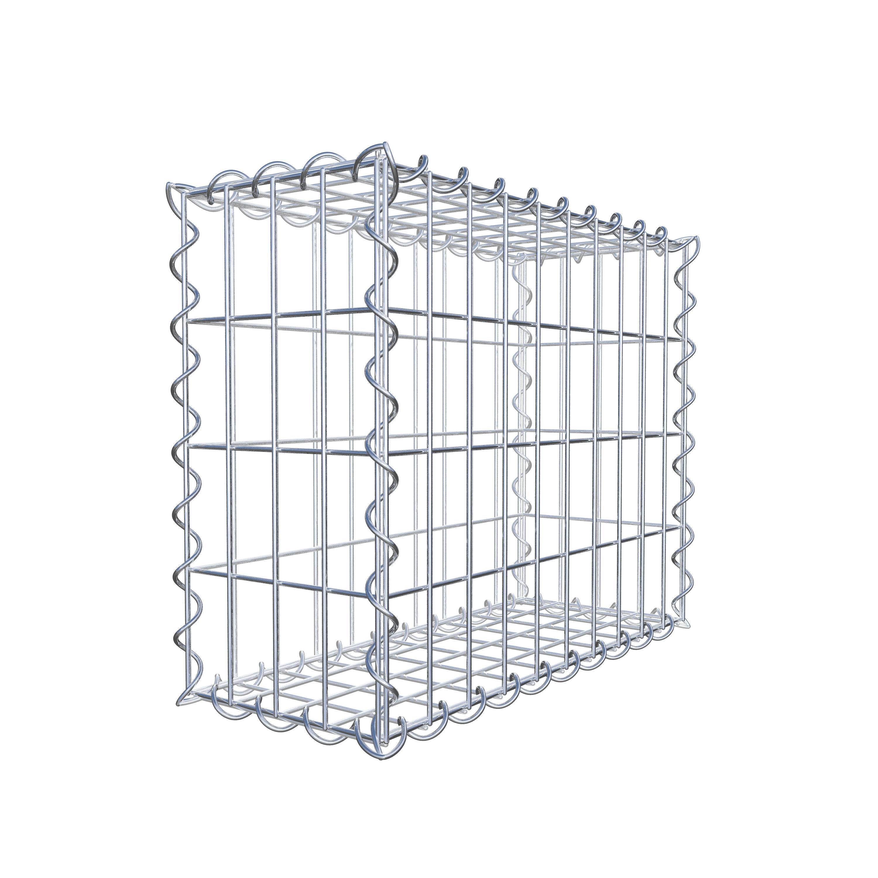 Gabion 50 cm x 40 cm x 20 cm (L x H x P), maille 5 cm x 10 cm, spirale