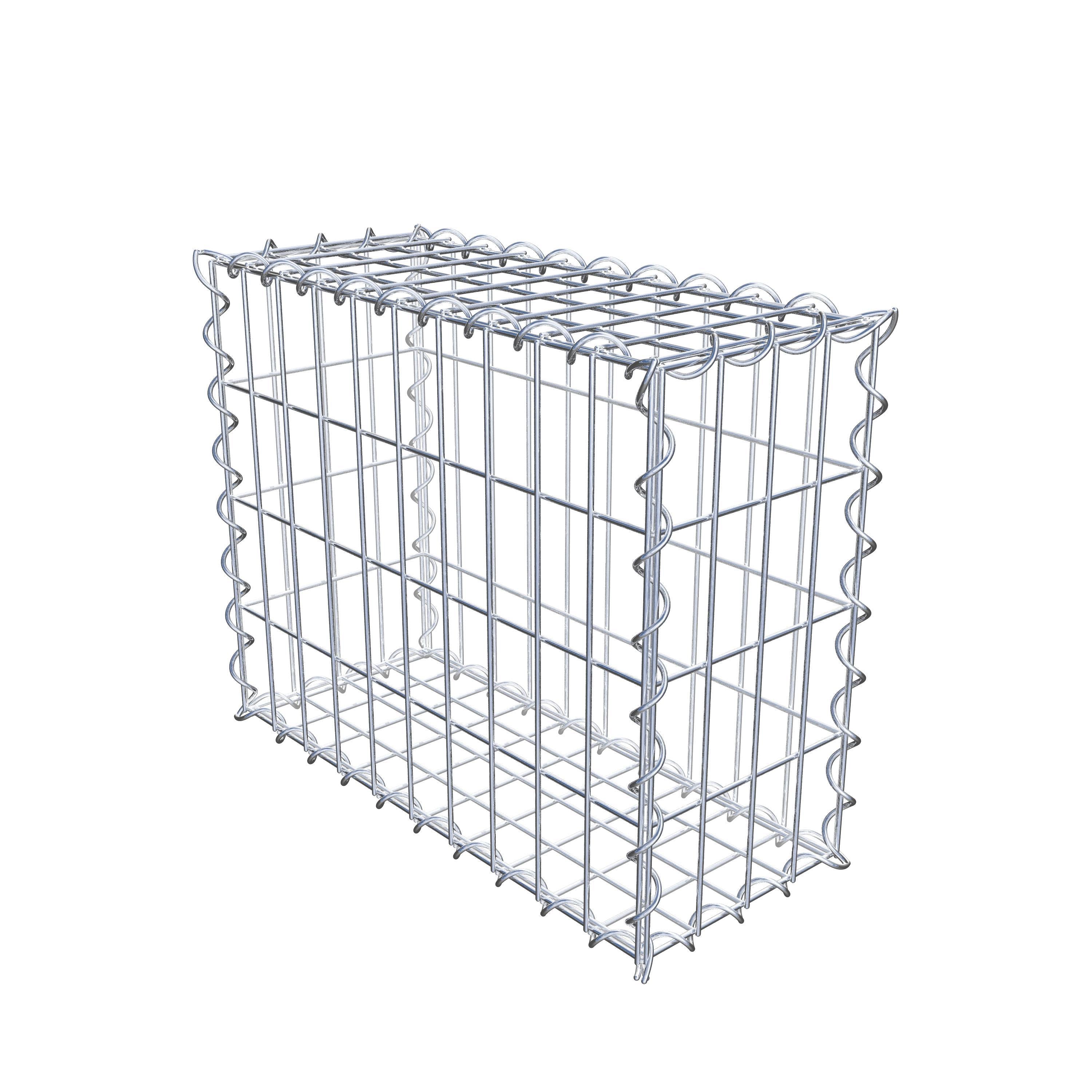 Gabion 50 cm x 40 cm x 20 cm (L x H x P), maille 5 cm x 10 cm, spirale