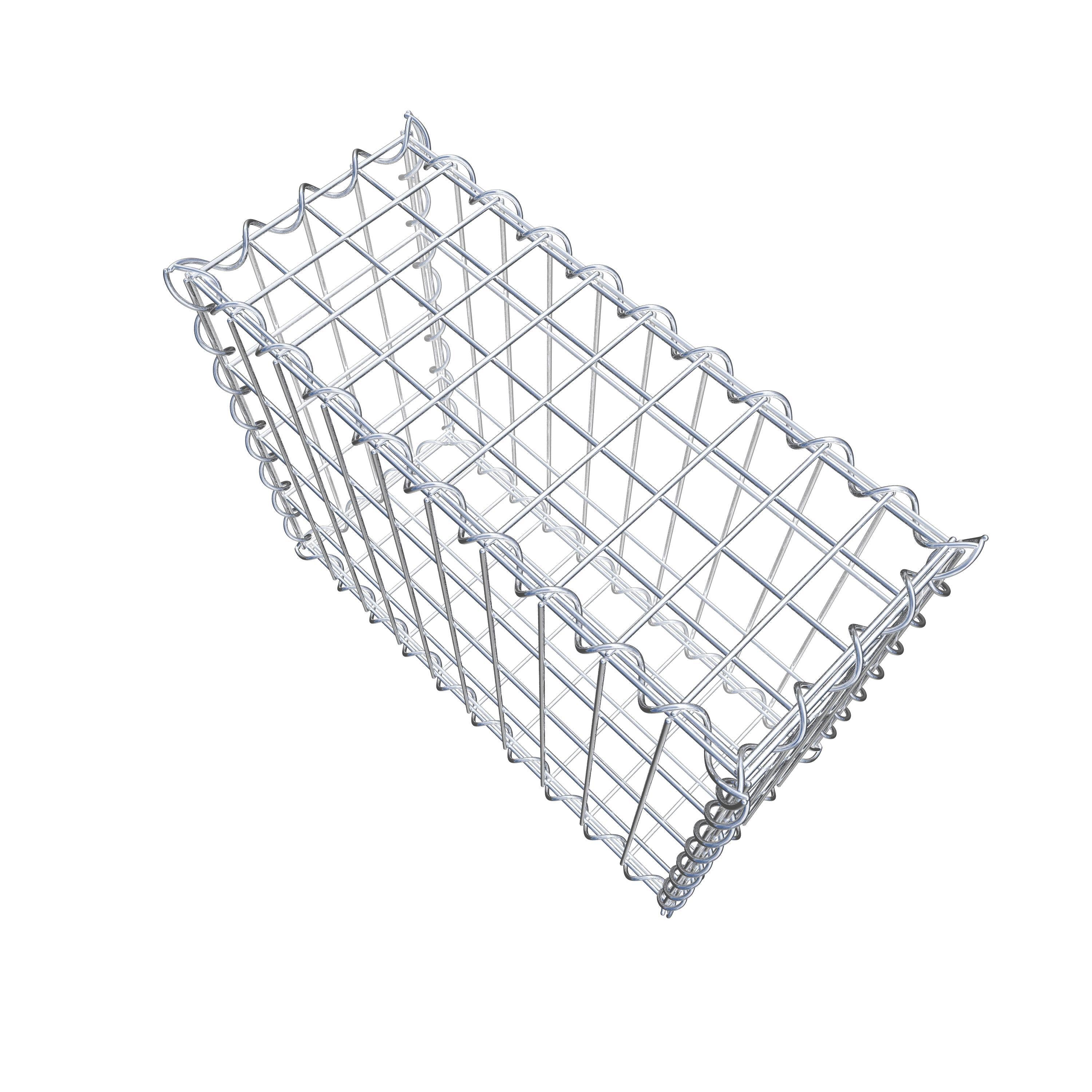 Gabion 50 cm x 40 cm x 20 cm (L x H x P), maille 5 cm x 10 cm, spirale