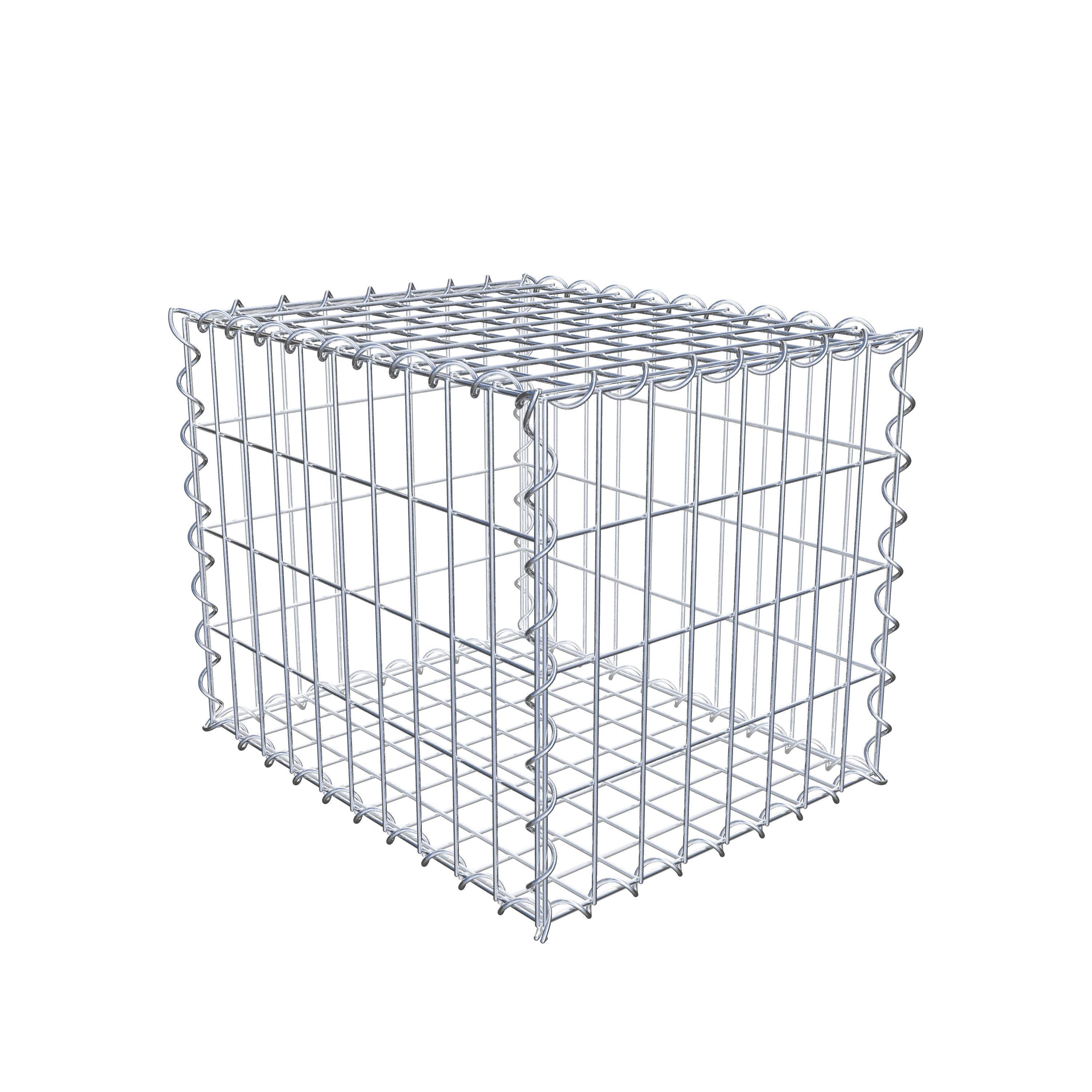 Gabion 50 cm x 40 cm x 40 cm (L x H x P), maille 5 cm x 10 cm, spirale