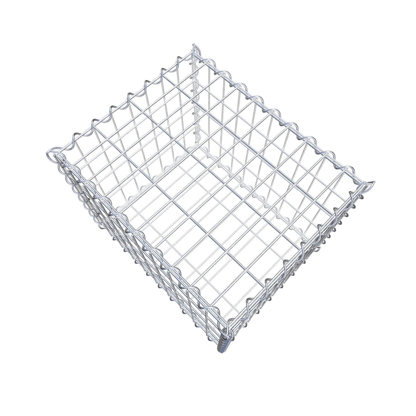 Gabion 50 cm x 40 cm x 40 cm (L x H x D), mesh size 5 cm x 10 cm, spiral