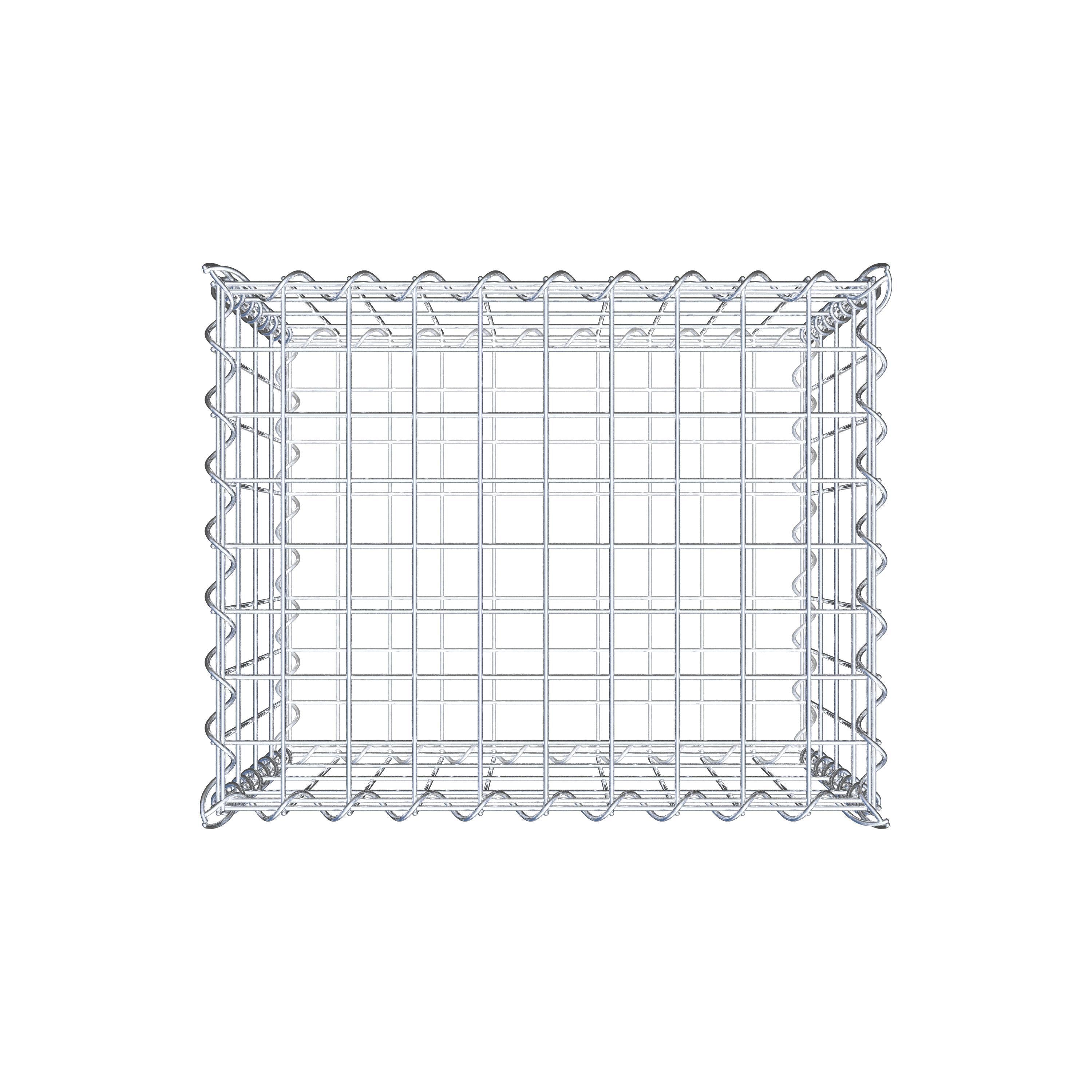 Gabion 50 cm x 40 cm x 40 cm (L x H x P), maille 5 cm x 10 cm, spirale