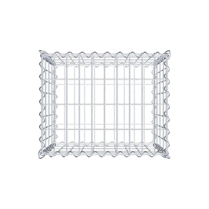 Gabion 50 cm x 40 cm x 40 cm (L x H x D), mesh size 5 cm x 10 cm, spiral