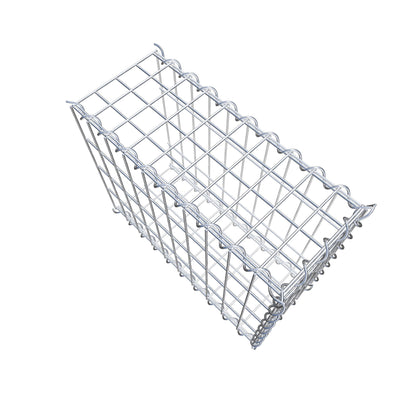 Gabion rapporté type 2 50 cm x 40 cm x 20 cm (L x H x P), mailles 5 cm x 10 cm, spirale