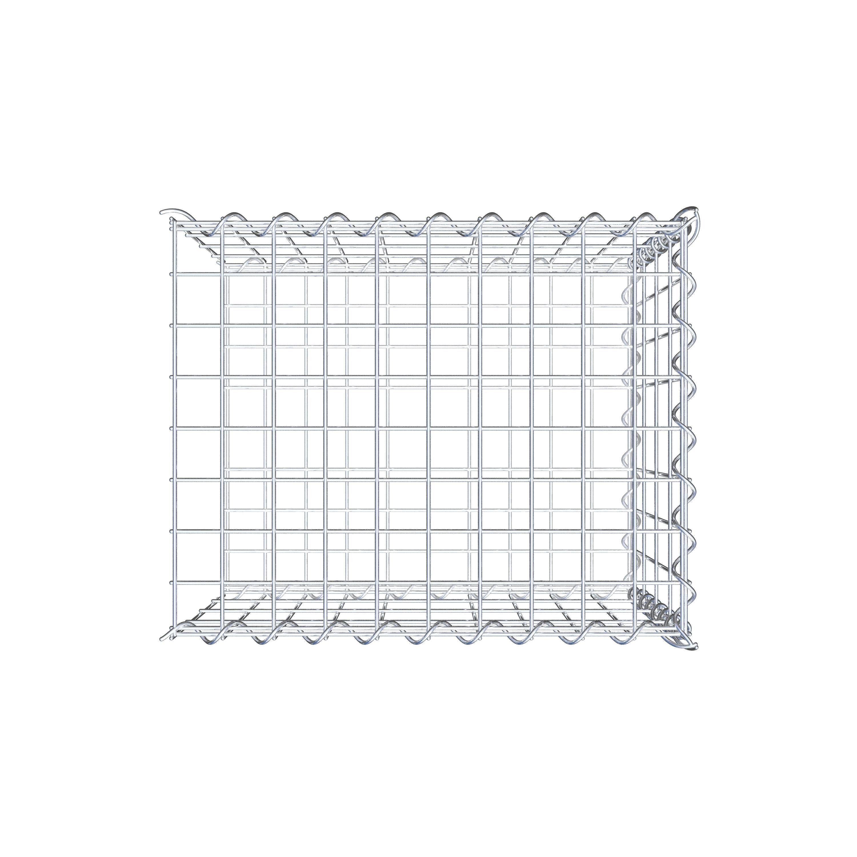 Anbaugabione Typ 2 50 cm x 40 cm x 40 cm (L x H x T), Maschenweite 5 cm x 10 cm, Spirale