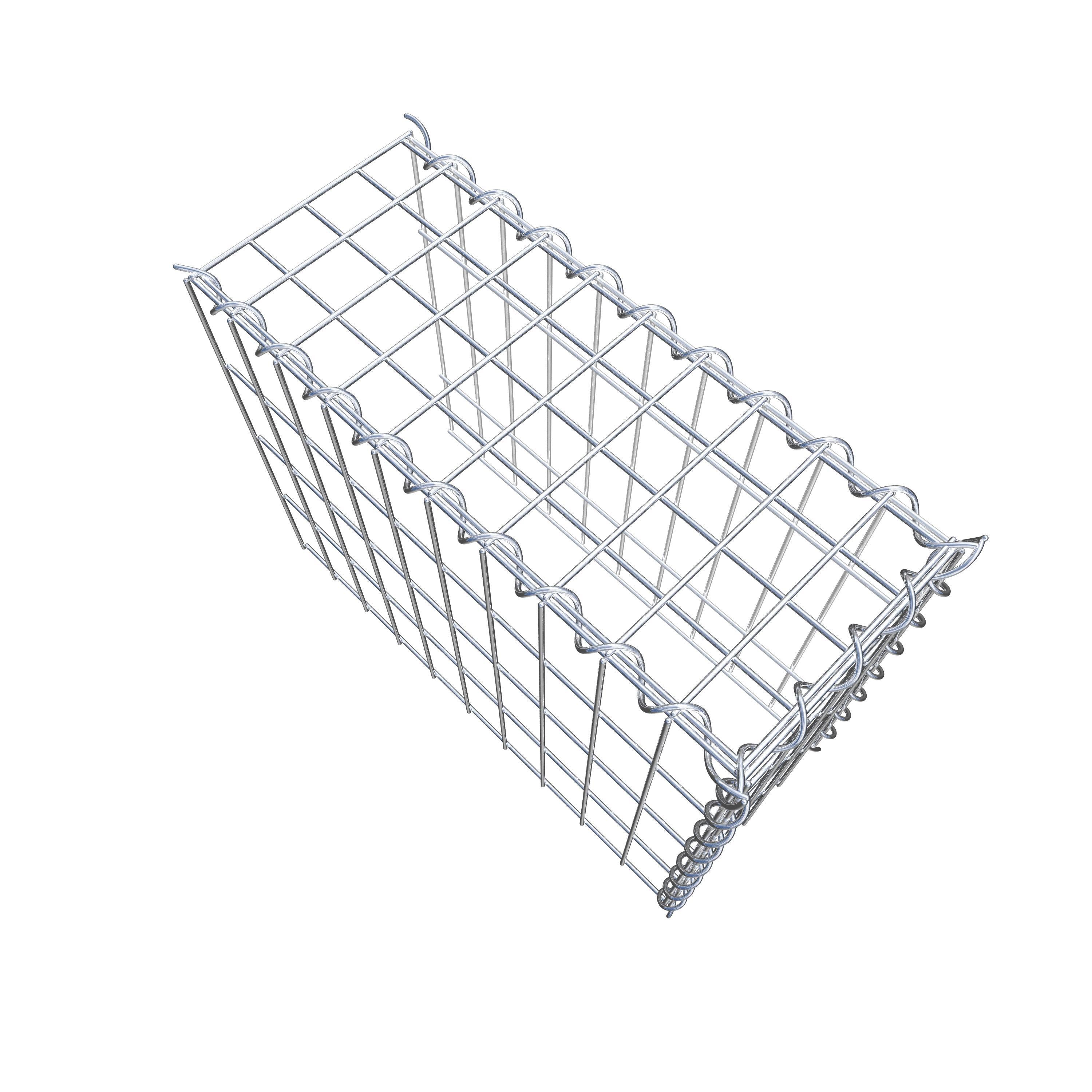 Gabion sur toile type 4 50 cm x 40 cm x 20 cm (L x H x P), maille 5 cm x 10 cm, spirale