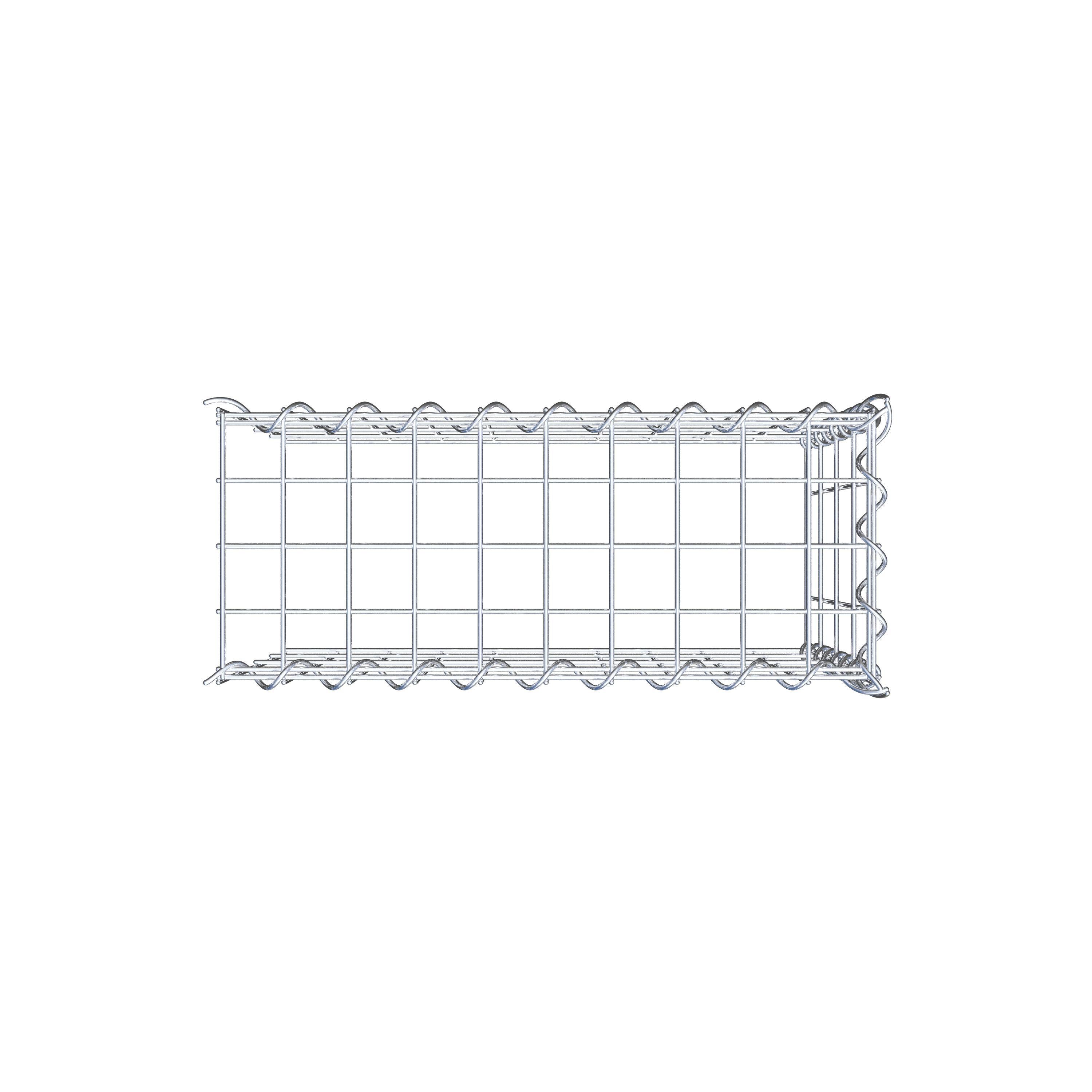 Gabion sur toile type 4 50 cm x 40 cm x 20 cm (L x H x P), maille 5 cm x 10 cm, spirale