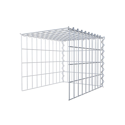 Anbaugabione Typ 4 50 cm x 40 cm x 40 cm (L x H x T), Maschenweite 5 cm x 10 cm, Spirale