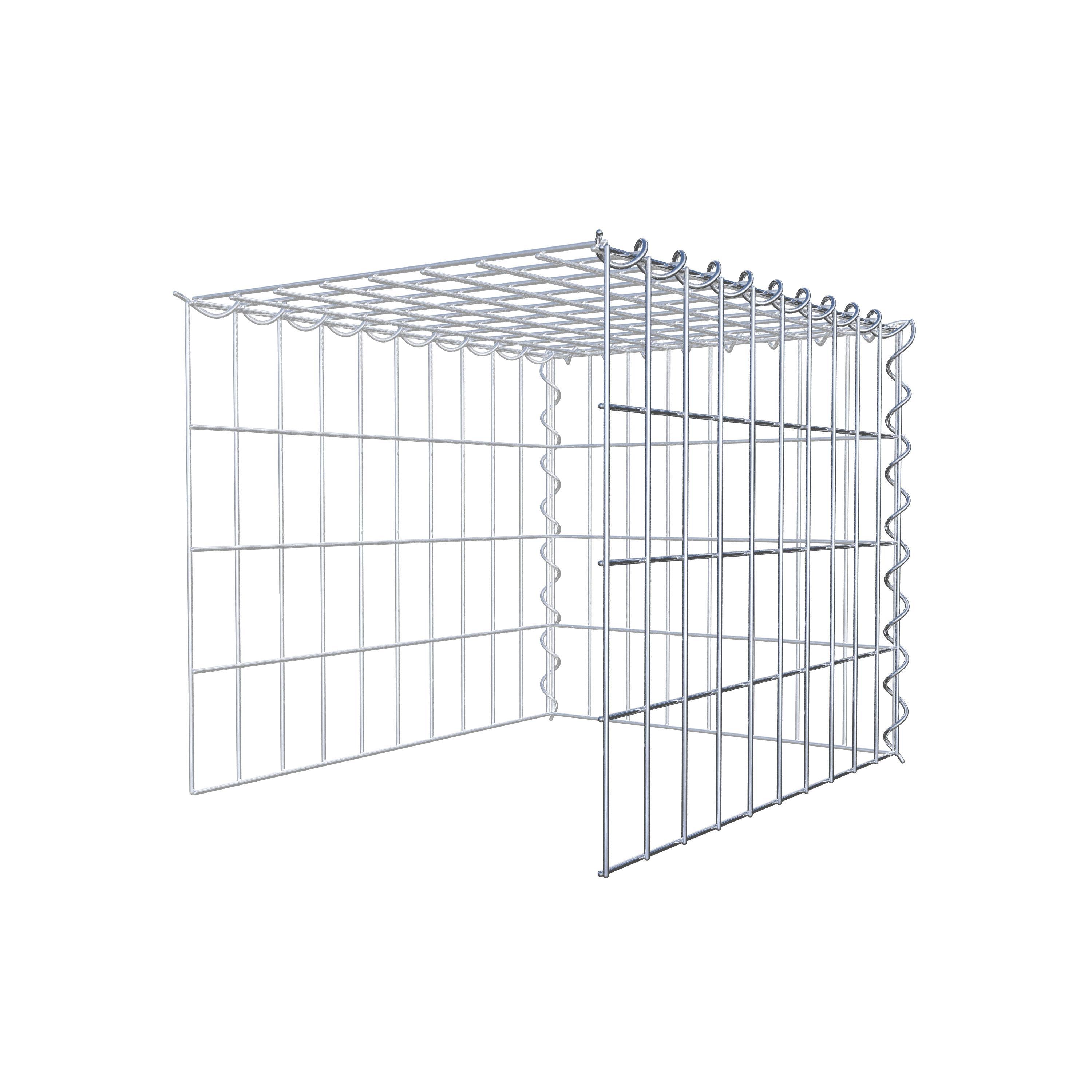 Gabion sur toile type 4 50 cm x 40 cm x 40 cm (L x H x P), maille 5 cm x 10 cm, spirale