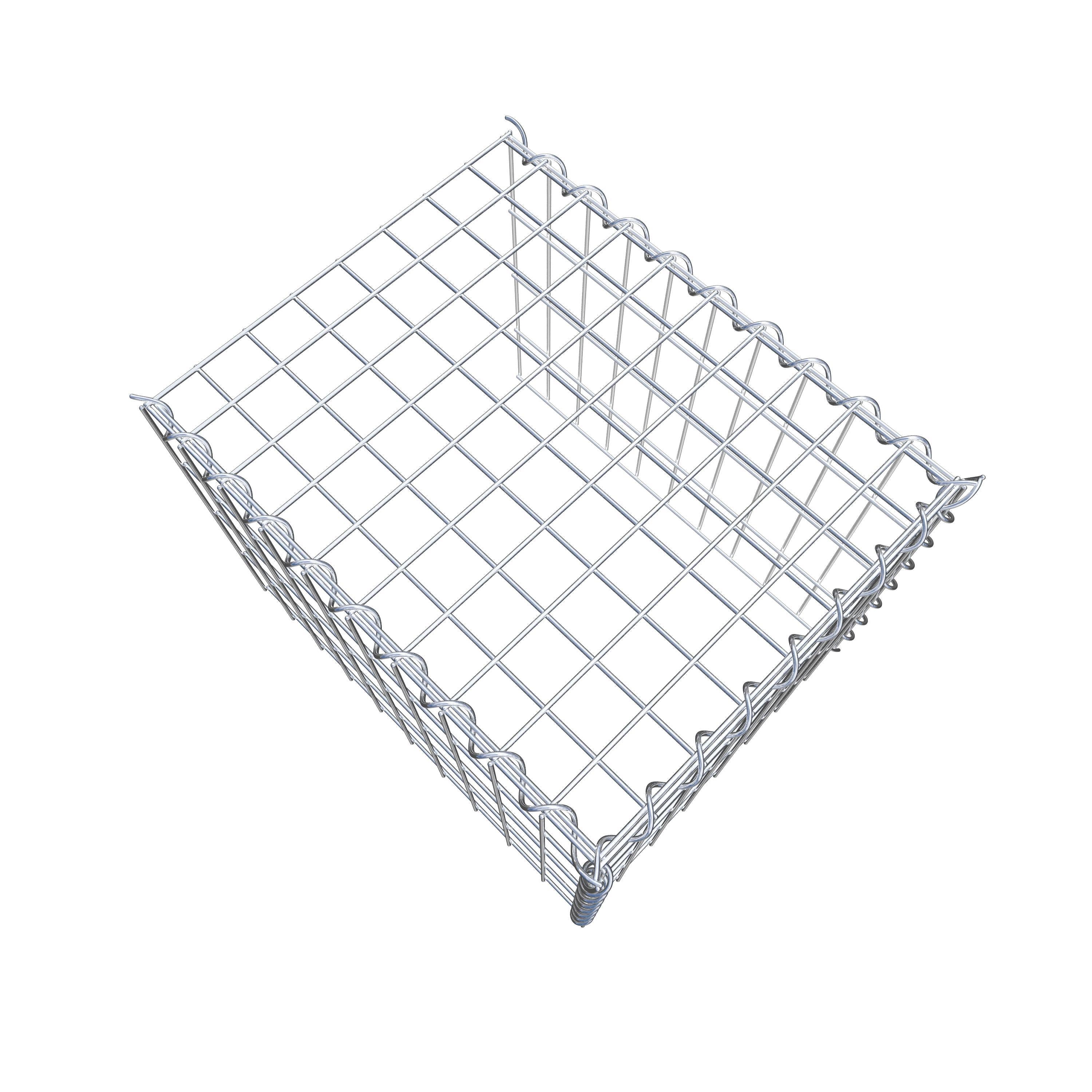 Gabion sur toile type 4 50 cm x 40 cm x 40 cm (L x H x P), maille 5 cm x 10 cm, spirale