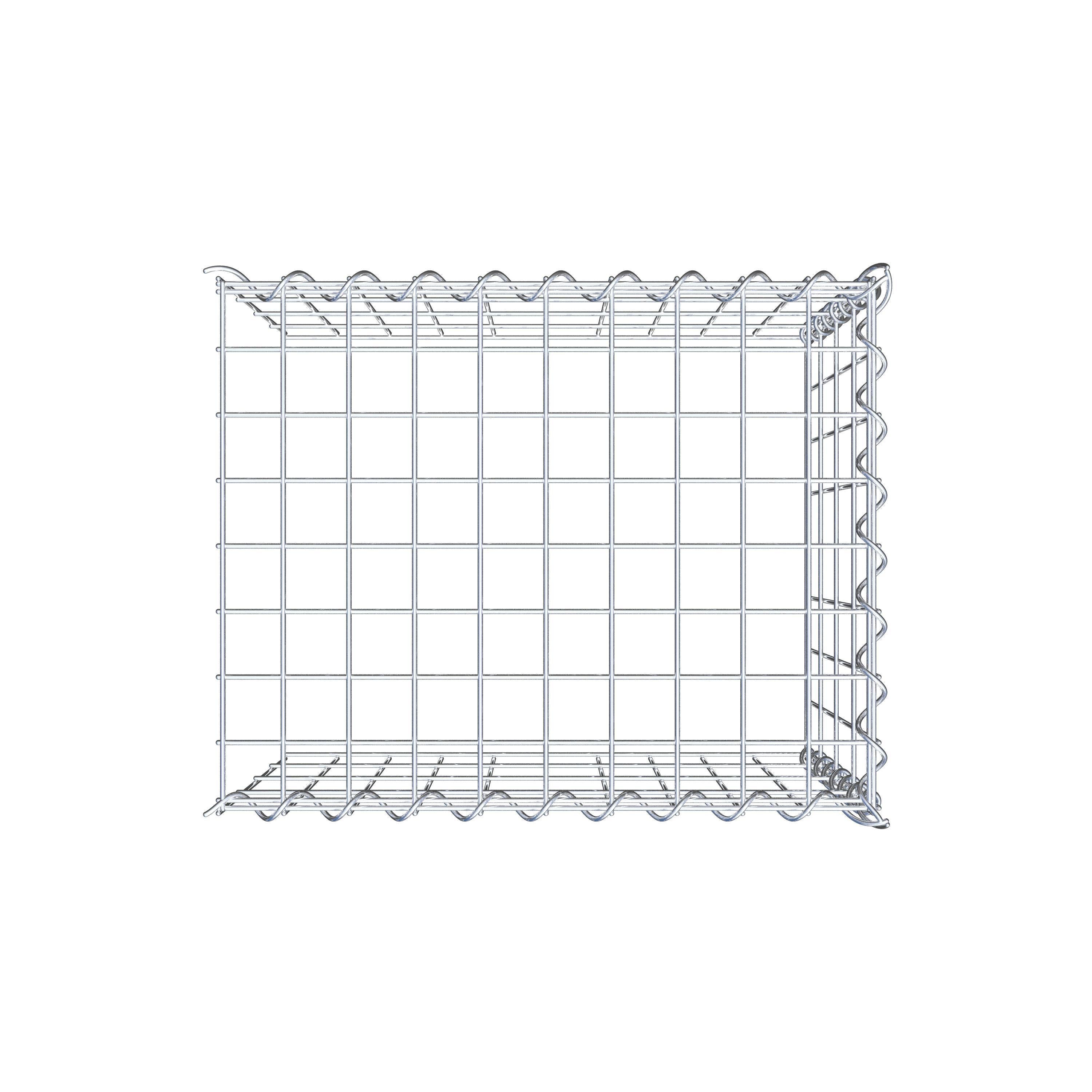 Gabion sur toile type 4 50 cm x 40 cm x 40 cm (L x H x P), maille 5 cm x 10 cm, spirale