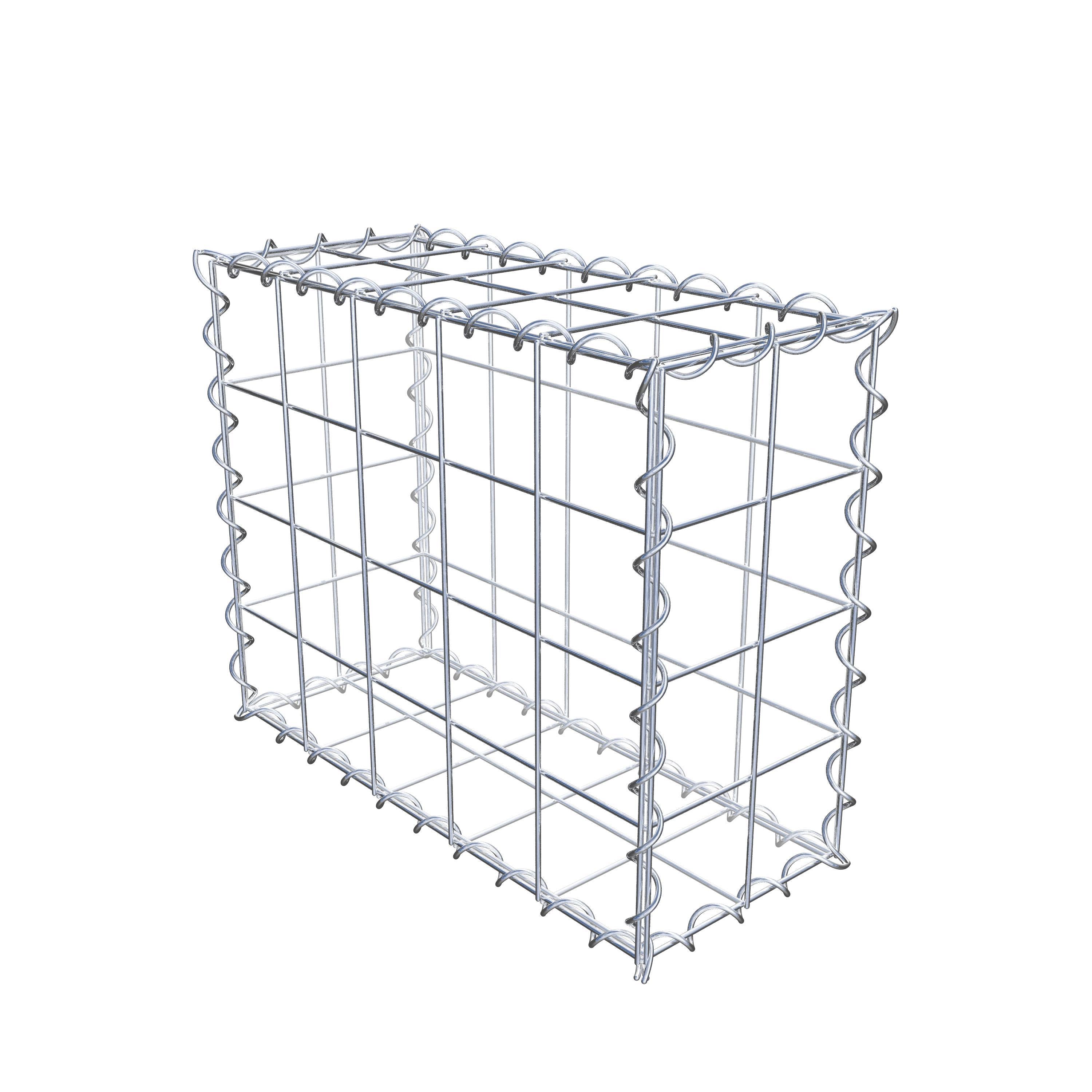 Gabion 50 cm x 40 cm x 20 cm (L x H x P), maille 10 cm x 10 cm, spirale