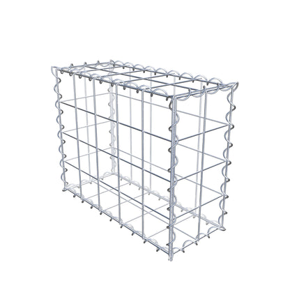 Gabbione 50 cm x 40 cm x 20 cm (L x H x P), maglia 10 cm x 10 cm, spirale