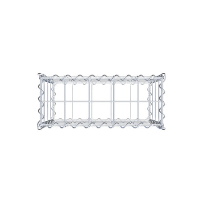 Gabbione 50 cm x 40 cm x 20 cm (L x H x P), maglia 10 cm x 10 cm, spirale
