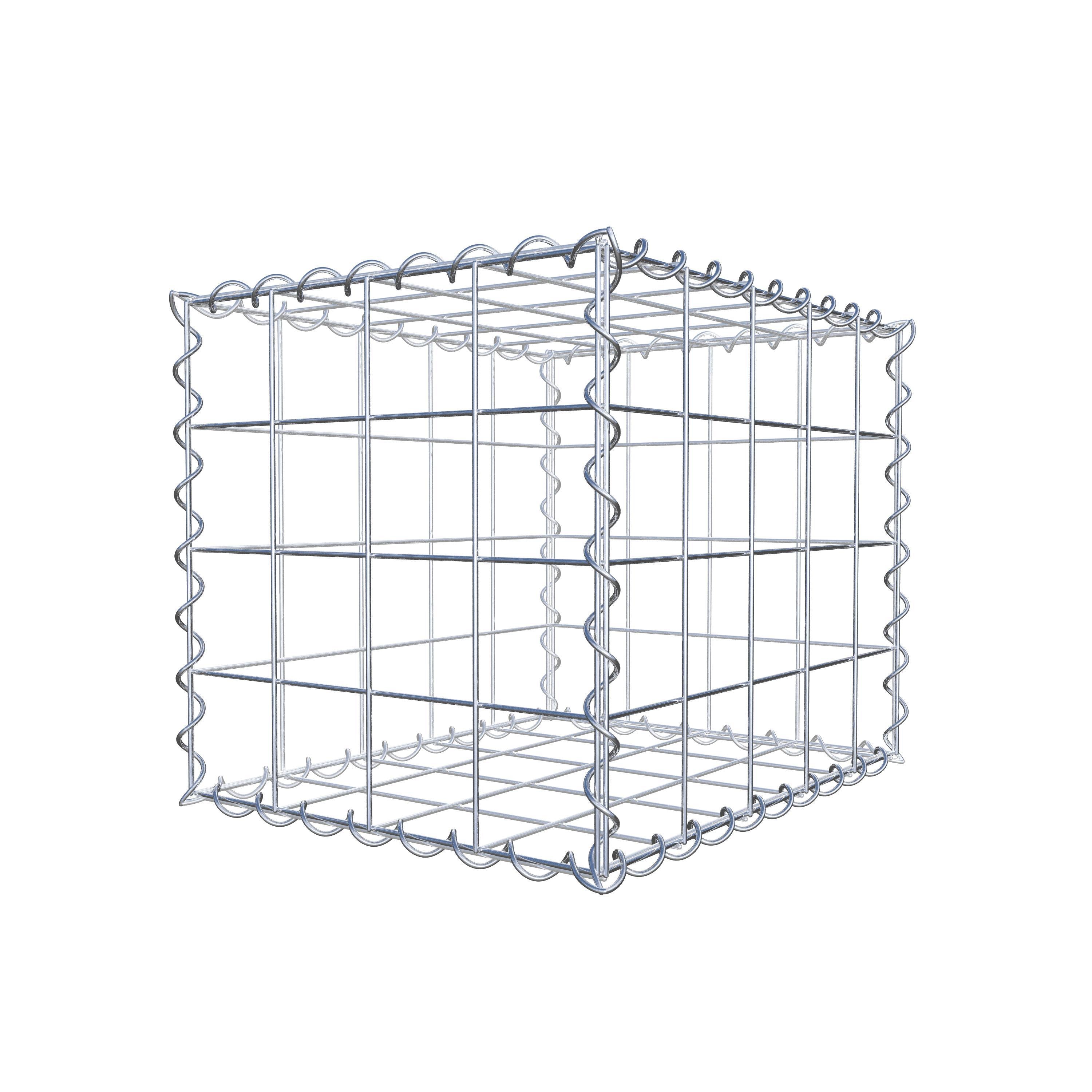 Gabion 50 cm x 40 cm x 40 cm (L x H x P), maille 10 cm x 10 cm, spirale