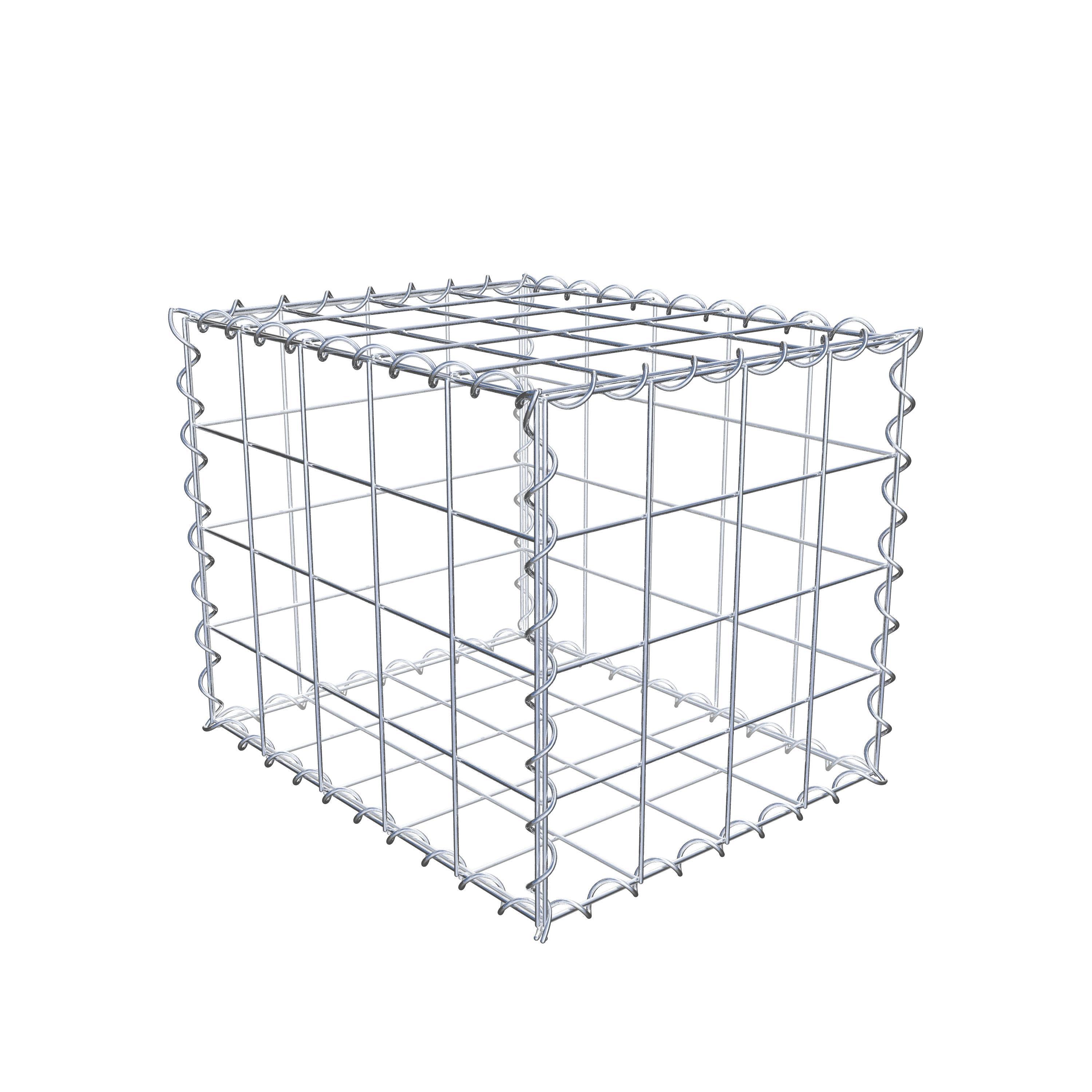 Gabion 50 cm x 40 cm x 40 cm (L x H x P), maille 10 cm x 10 cm, spirale