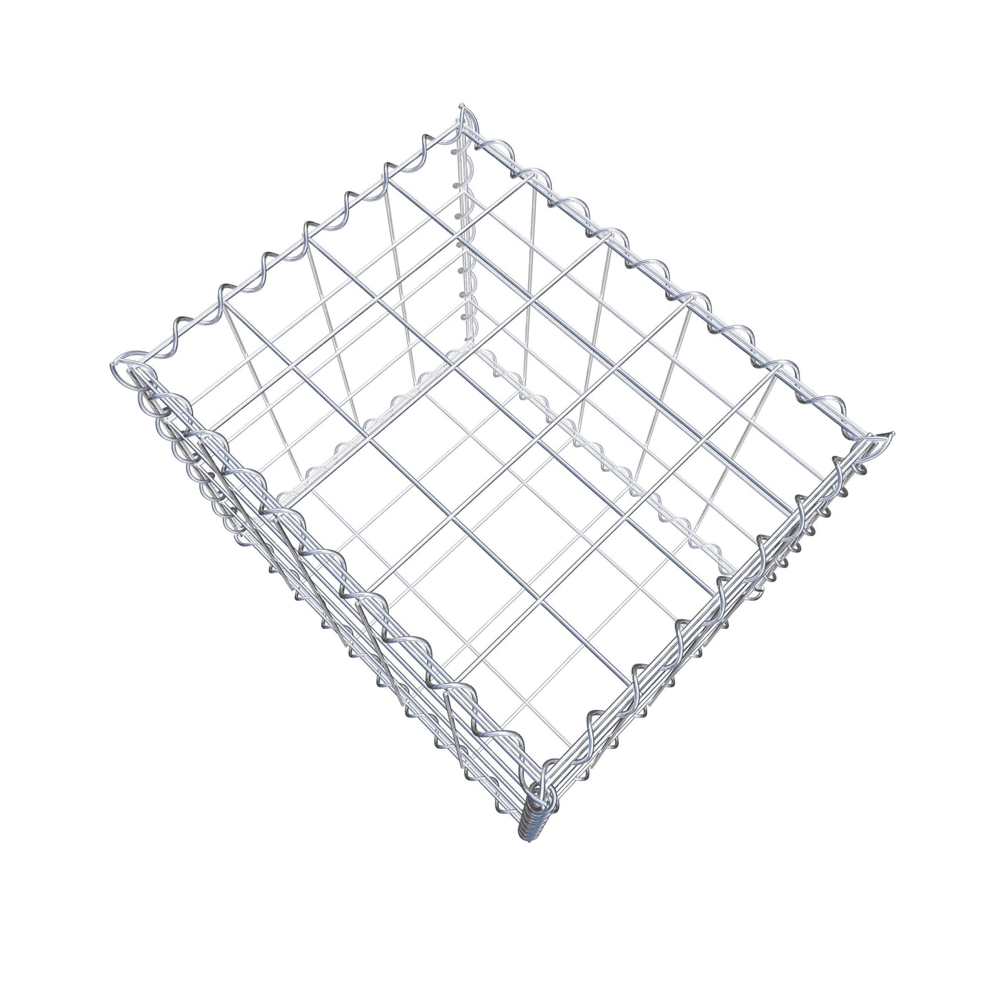 Gabion 50 cm x 40 cm x 40 cm (L x H x P), mailles 10 cm x 10 cm, spirale